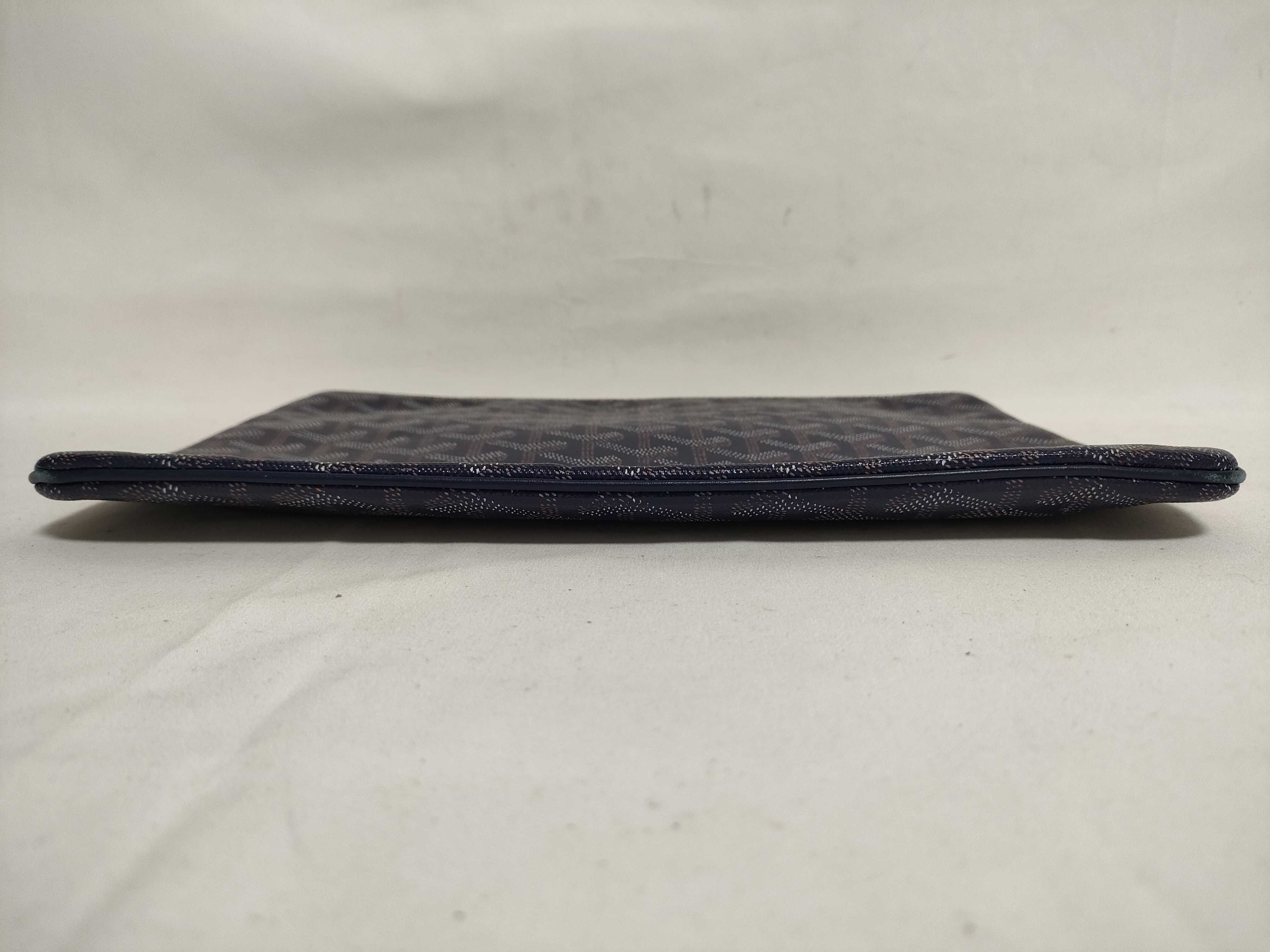 Sena MM PVC Clutch Bag, Navy — view 3