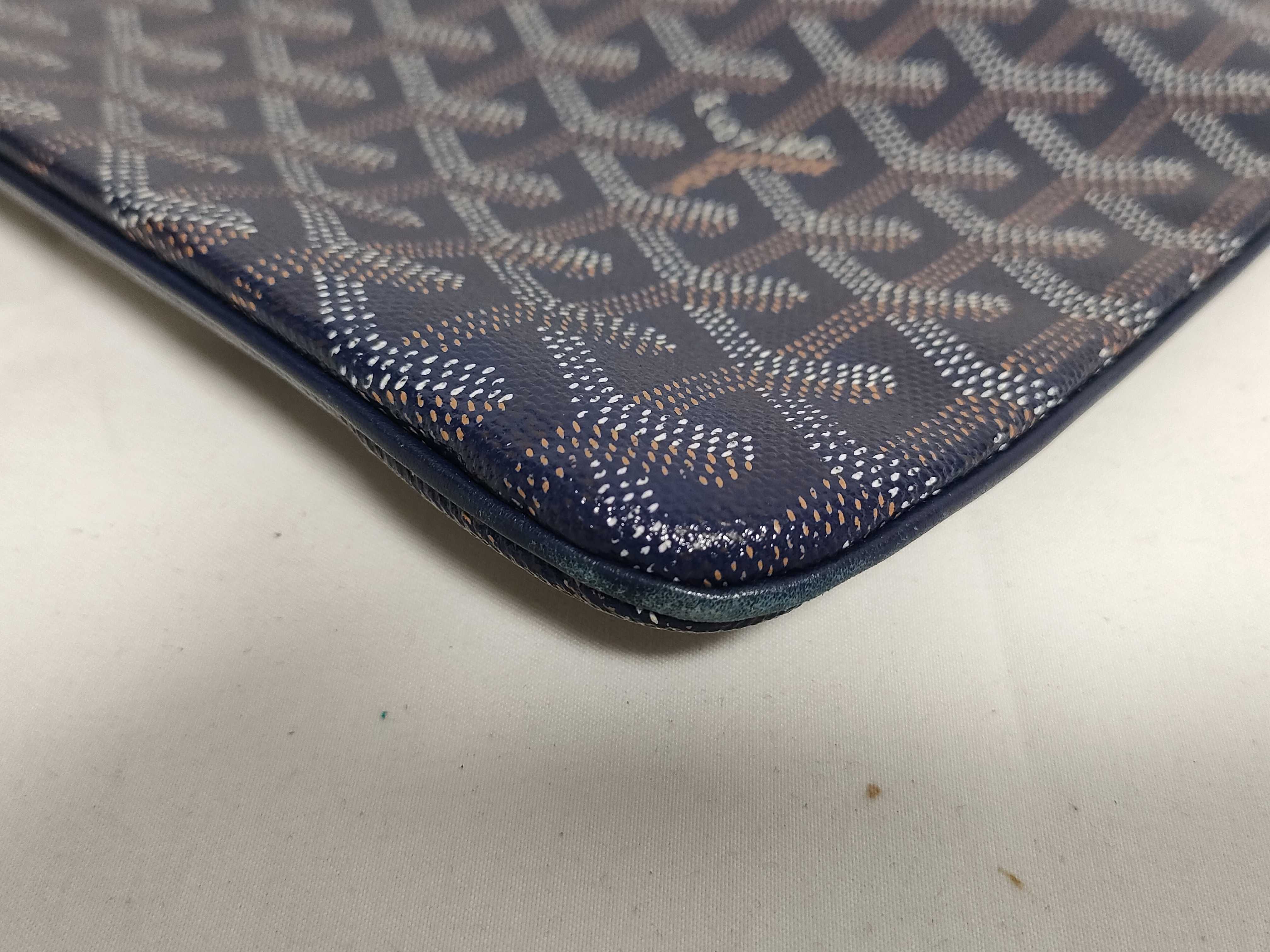 Sena MM PVC Clutch Bag, Navy — view 4