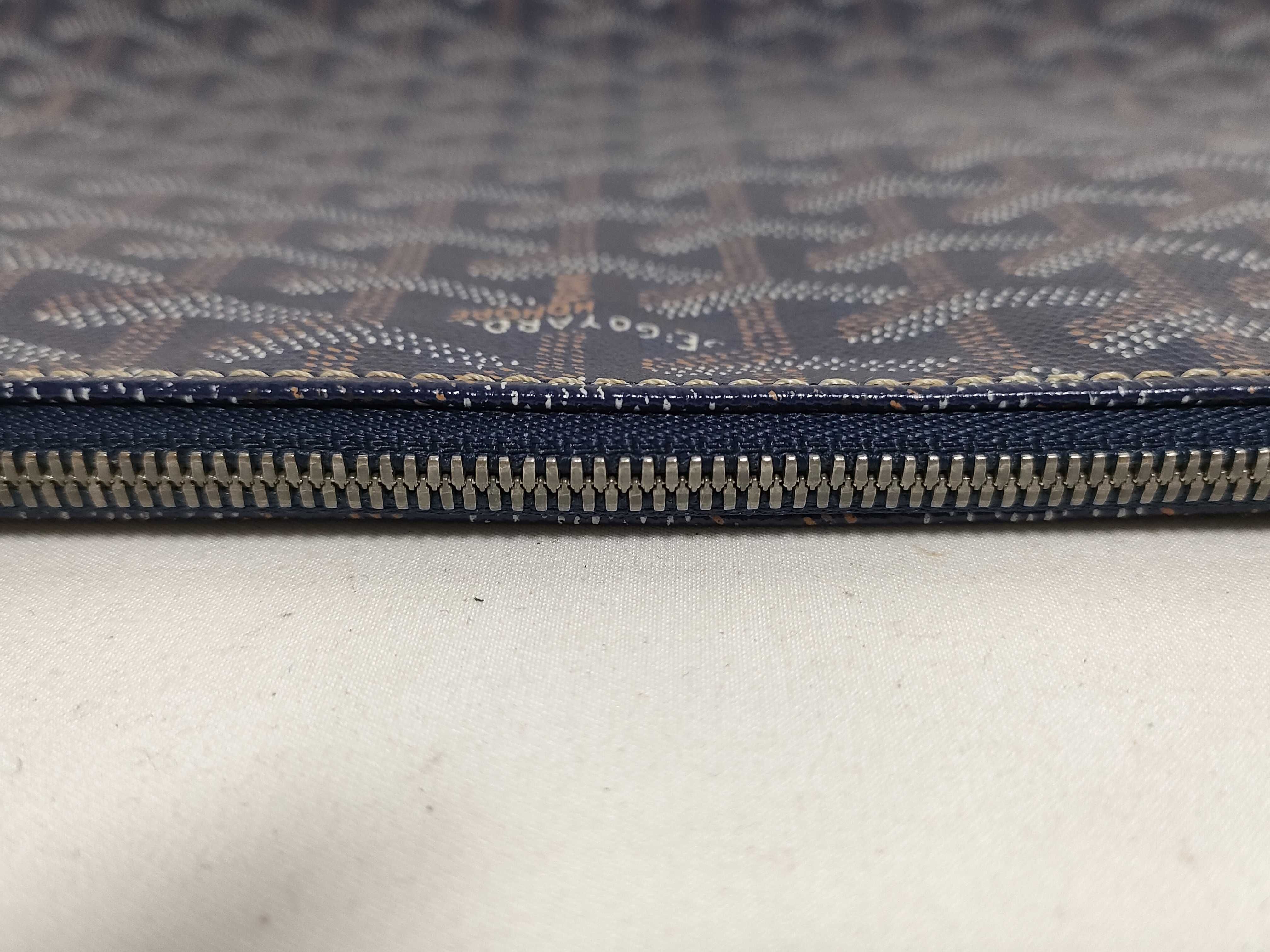 Sena MM PVC Clutch Bag, Navy — view 5