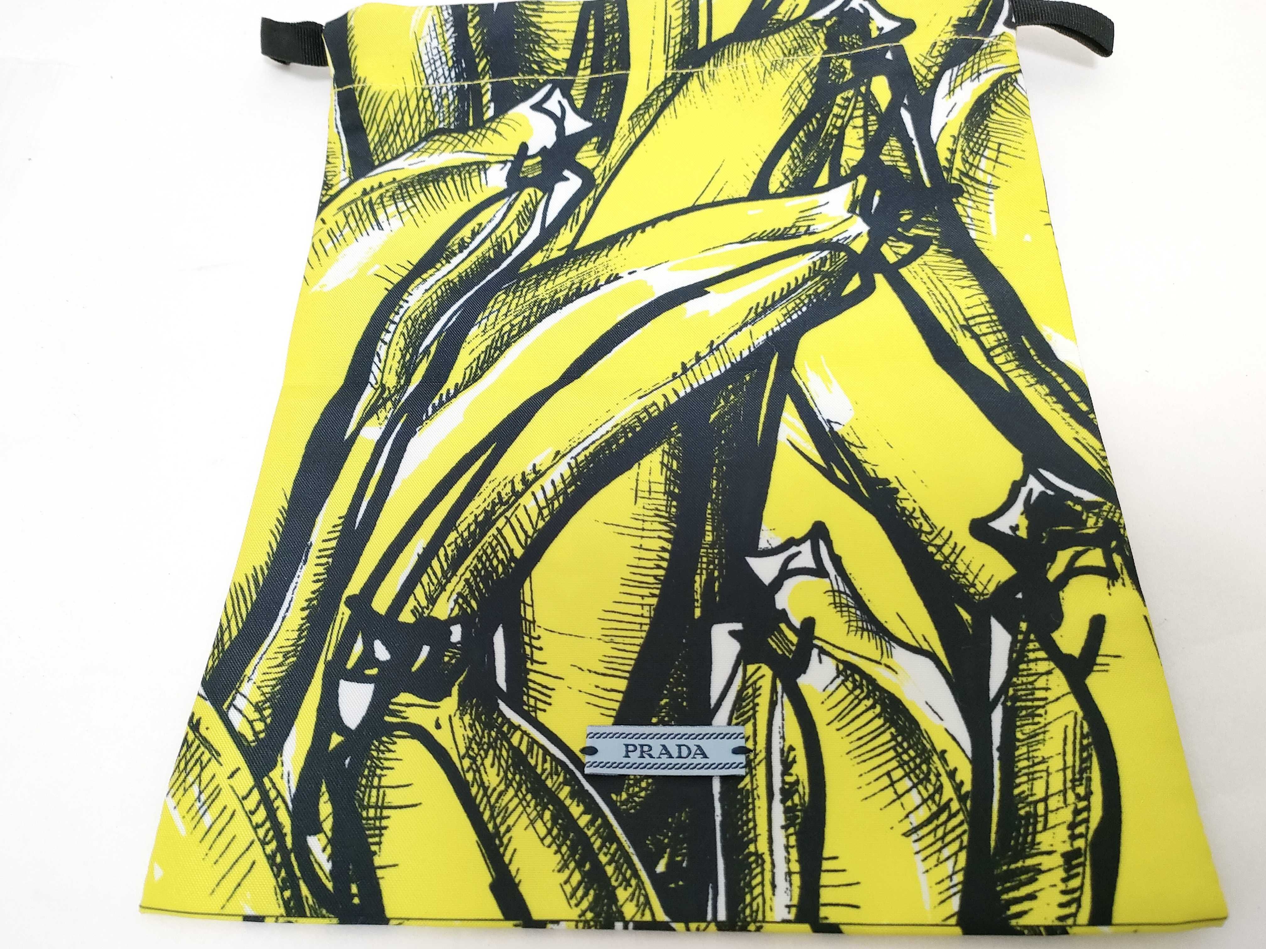 Nylon Prada Novelty Banana Pattern Drawstring Pouch Bag Pouch — view 11
