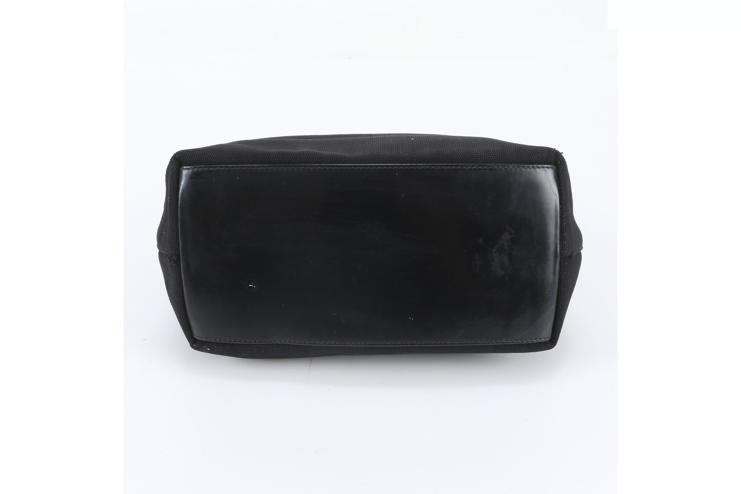 Leather and canvas one-shoulder bag — view 5