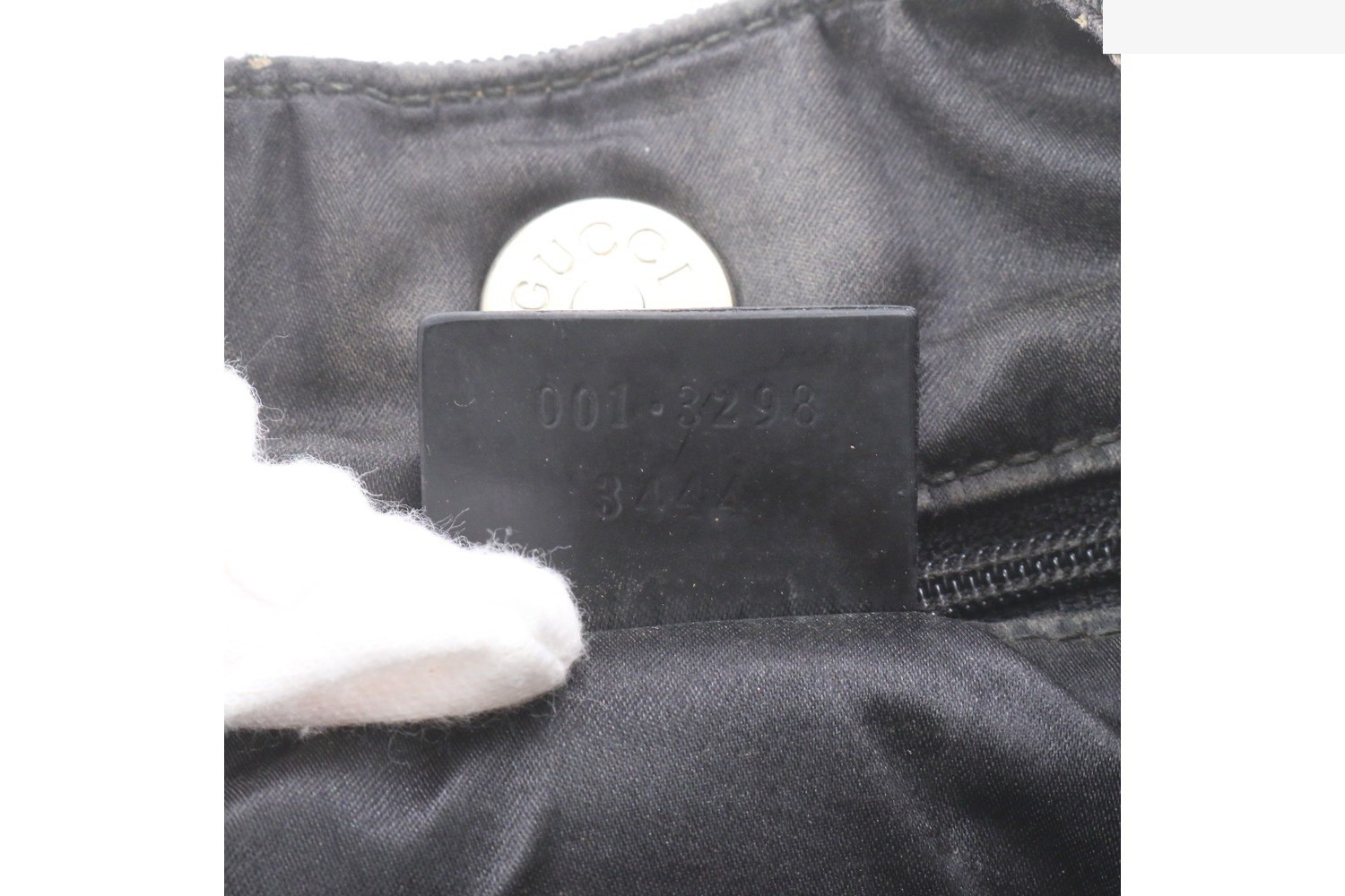 Leather and canvas one-shoulder bag — view 9