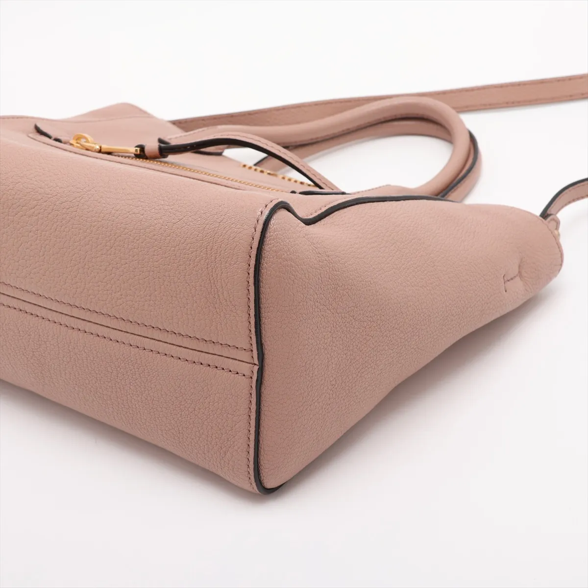 Madras Leather 2-Way Handbag, Pink, 5BG143 — view 3