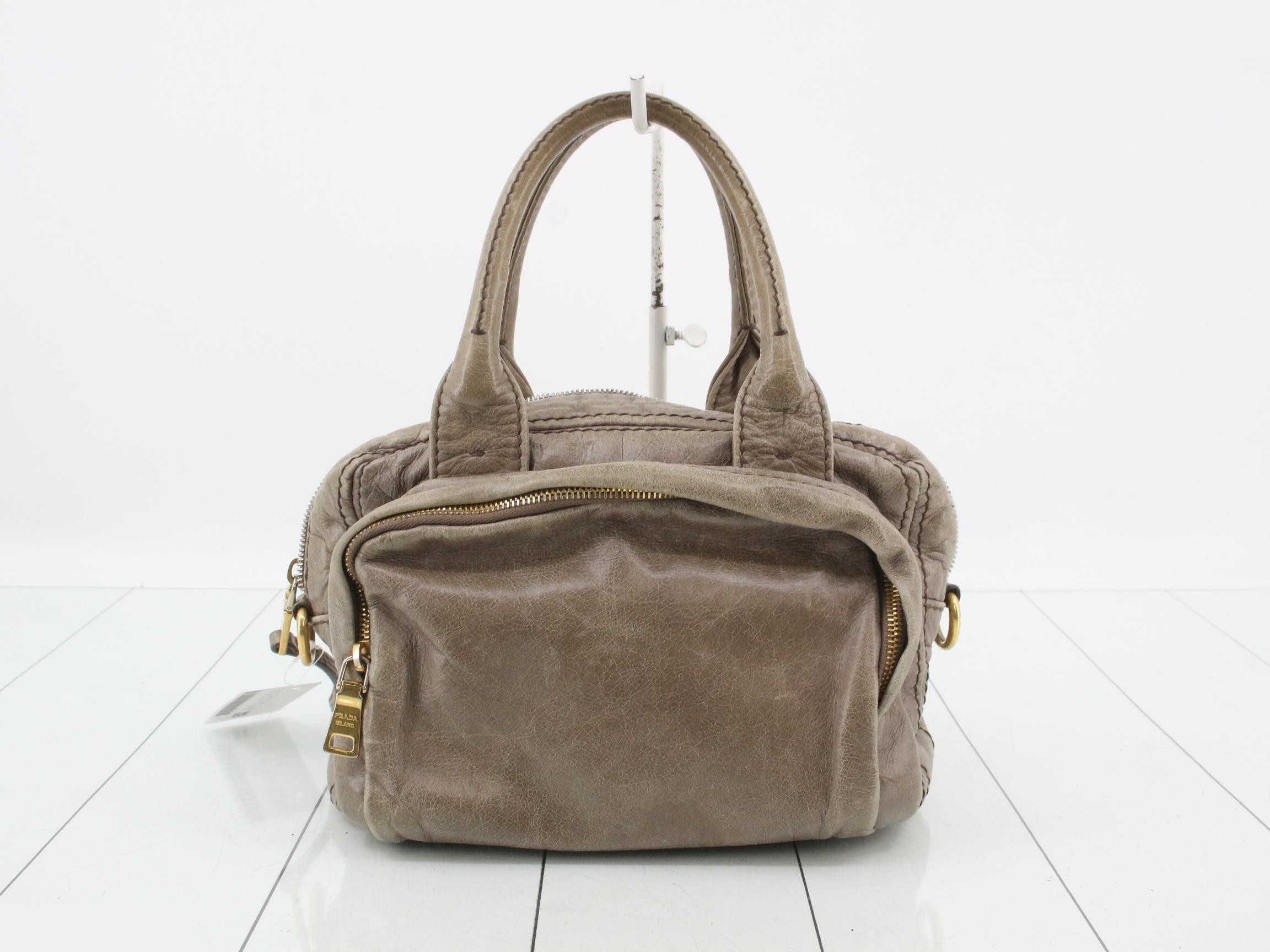 Leather Triangle Plate Handbag — view 2