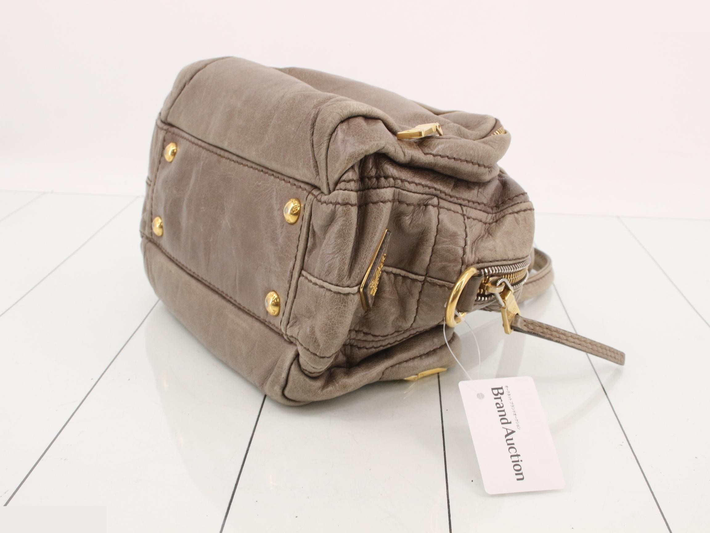Leather Triangle Plate Handbag — view 6