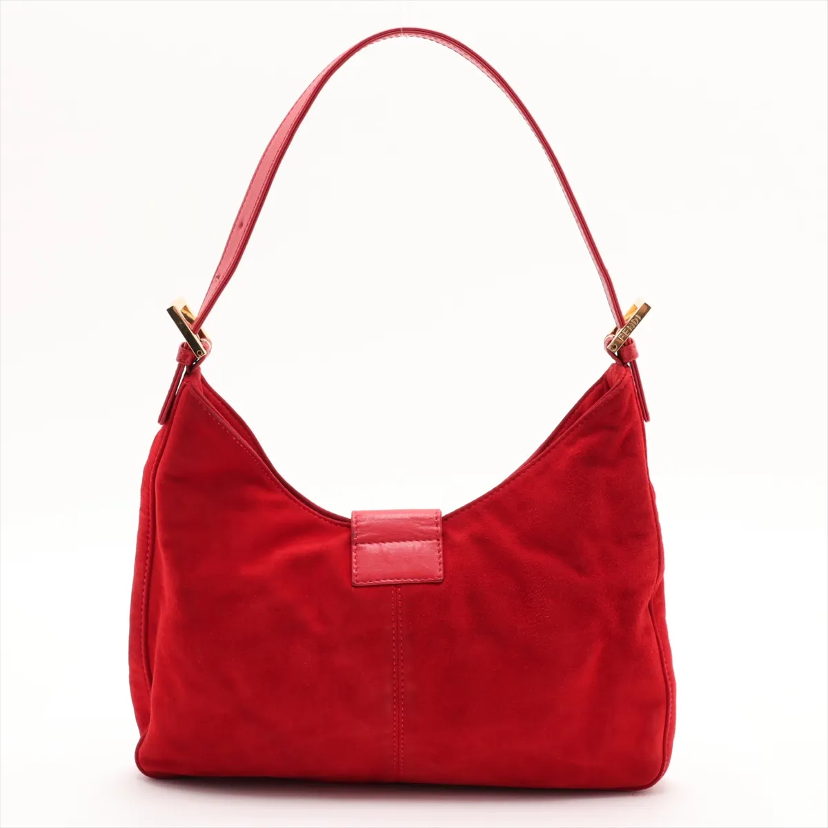 26569 Suede x Leather Shoulder Bag, Red — view 2