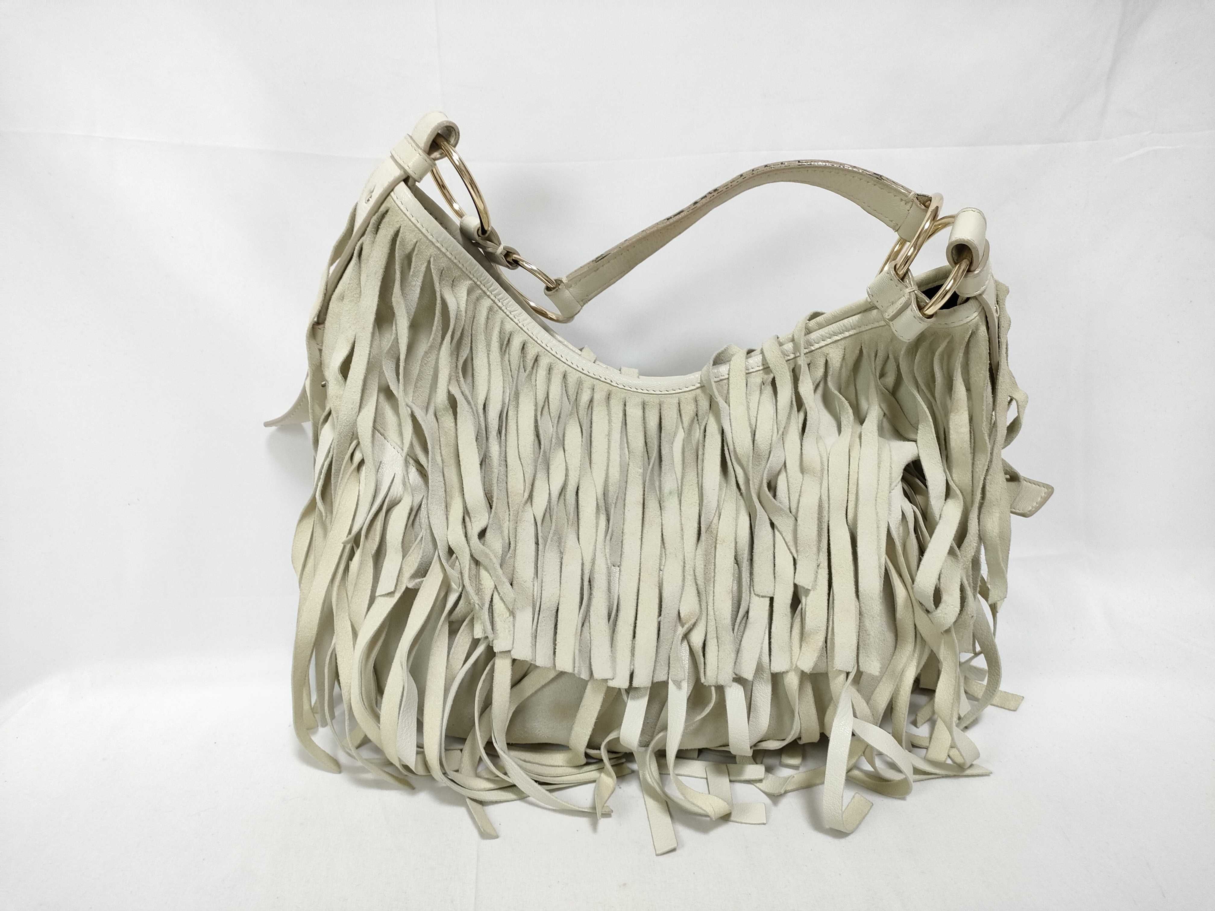 Saint-Tropez Fringe Chain Suede Shoulder Bag