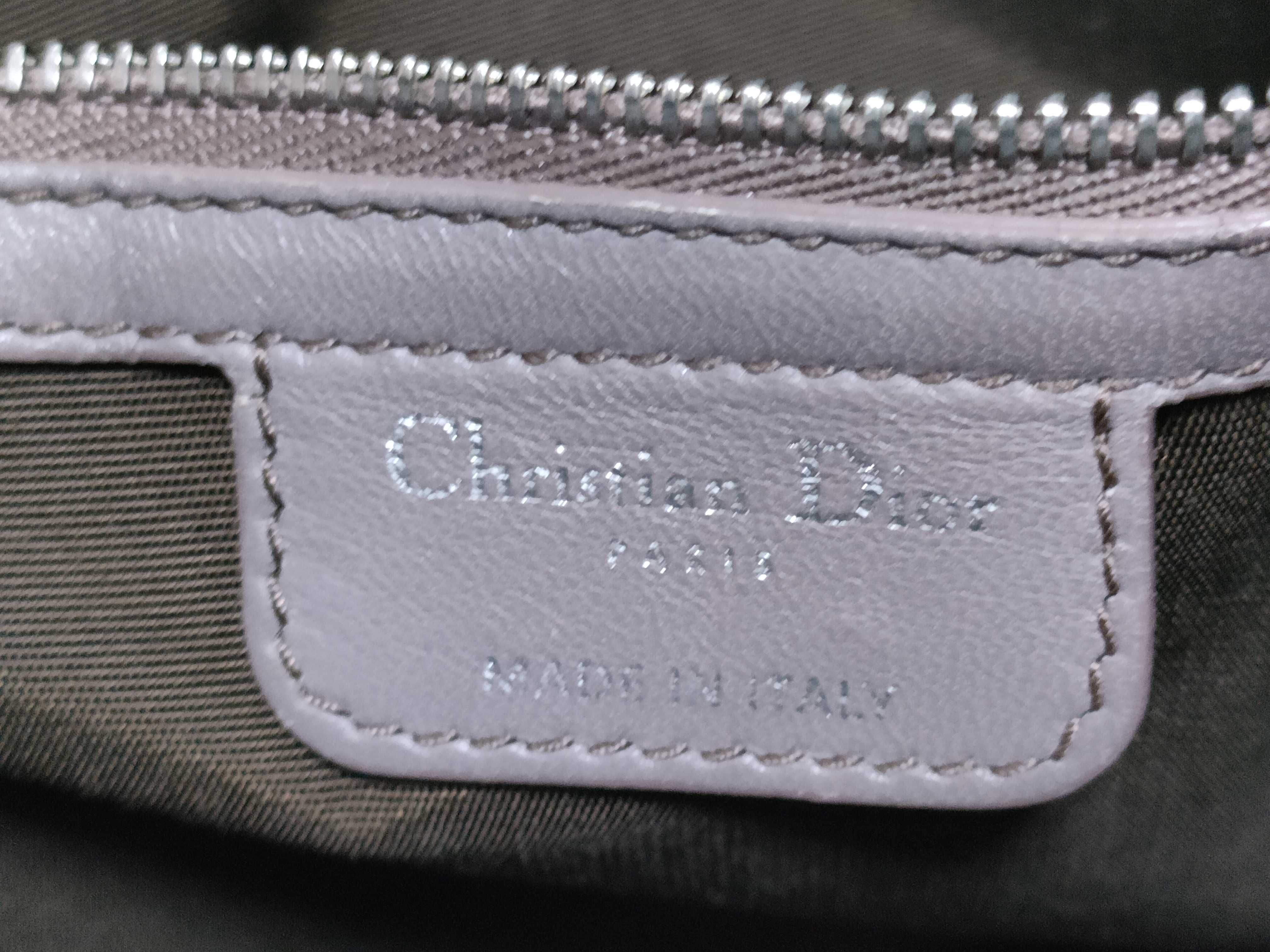 ID- Cannage Granville Cow Skin 2-Way Handbag Gray #09MA009 Handbag — view 12