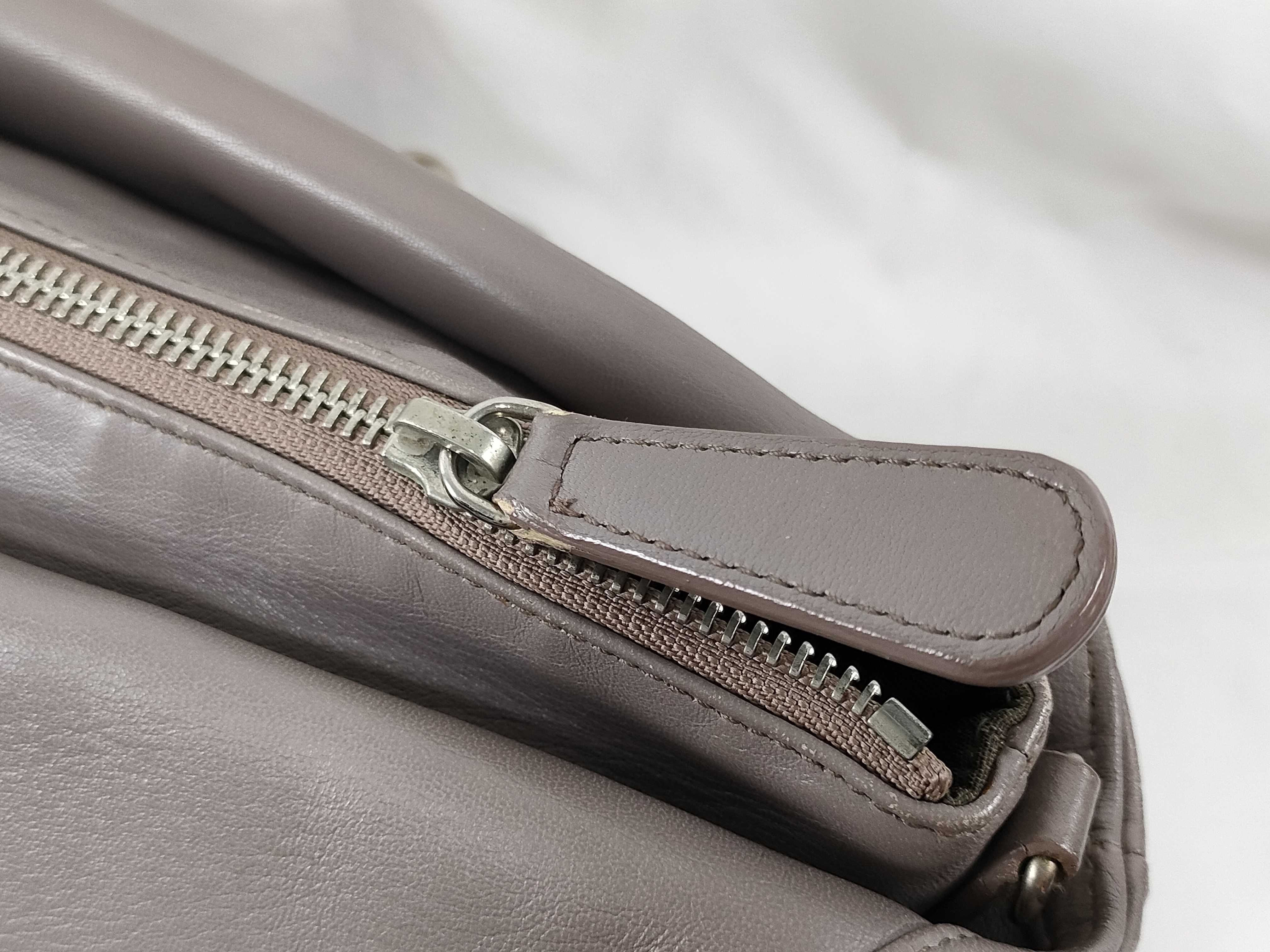 ID- Cannage Granville Cow Skin 2-Way Handbag Gray #09MA009 Handbag — view 5