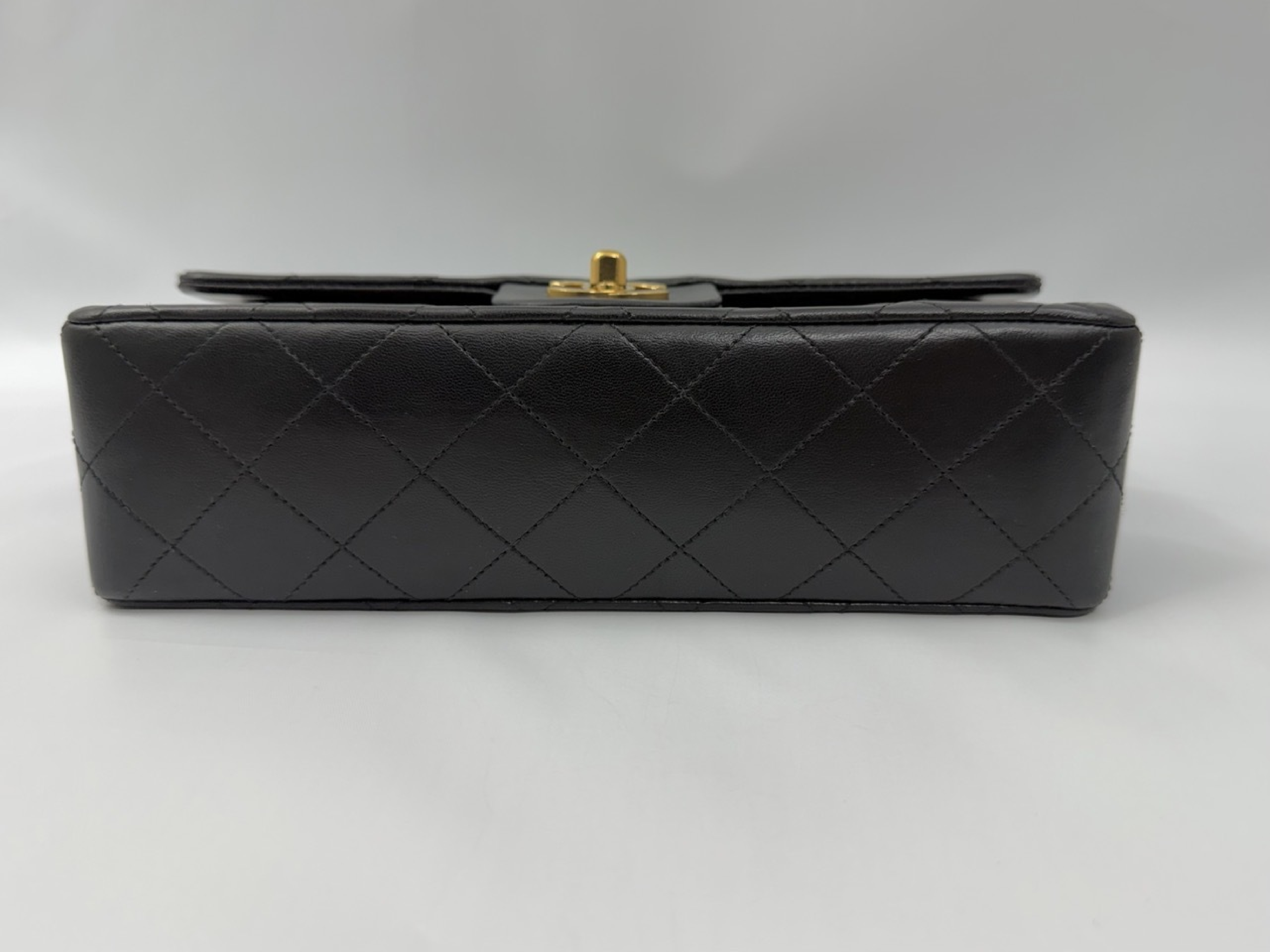 Matelassé Double Flap Shoulder Bag (Black, Series 0) — view 5