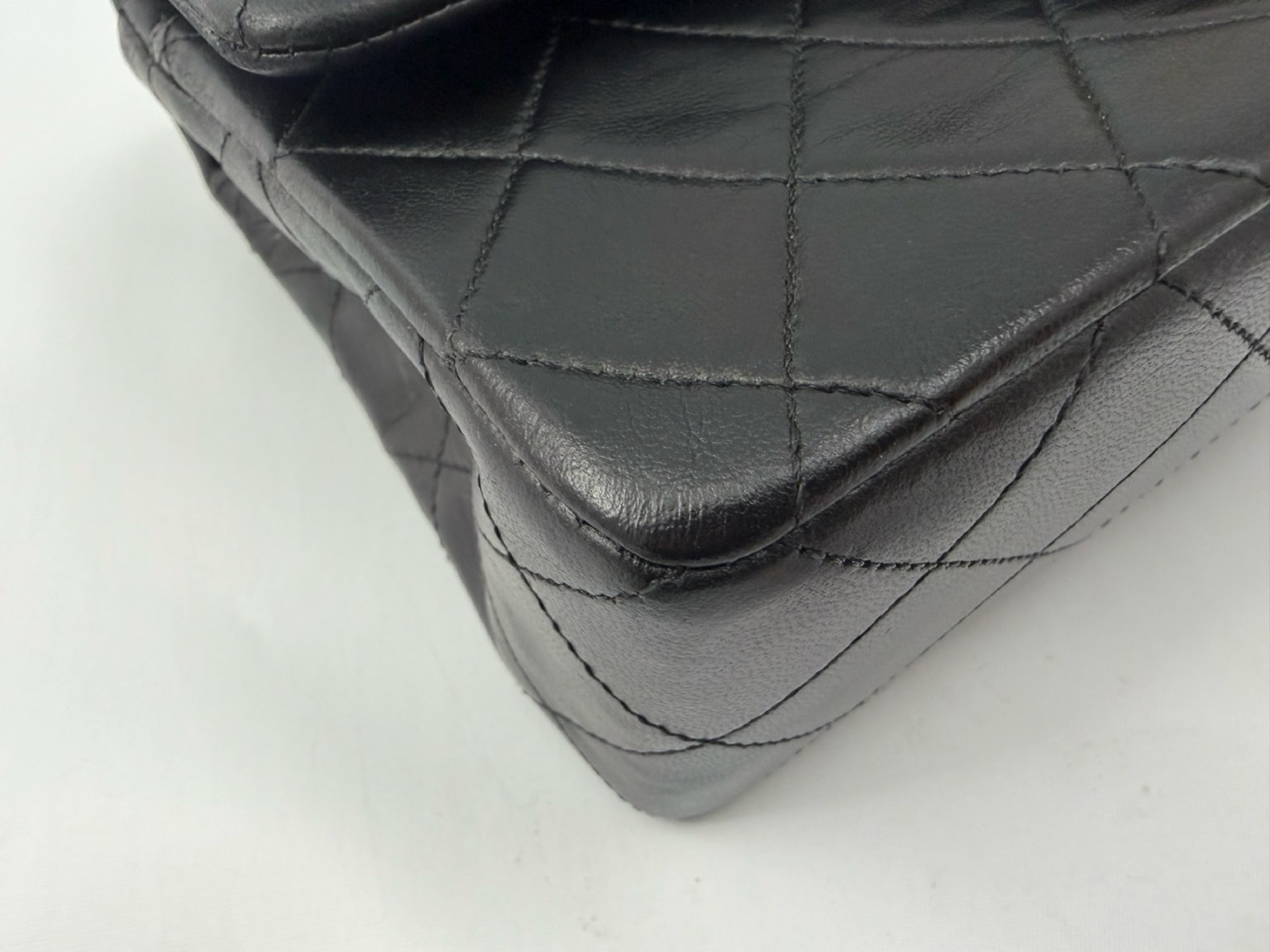 Matelassé Double Flap Shoulder Bag (Black, Series 0) — view 7