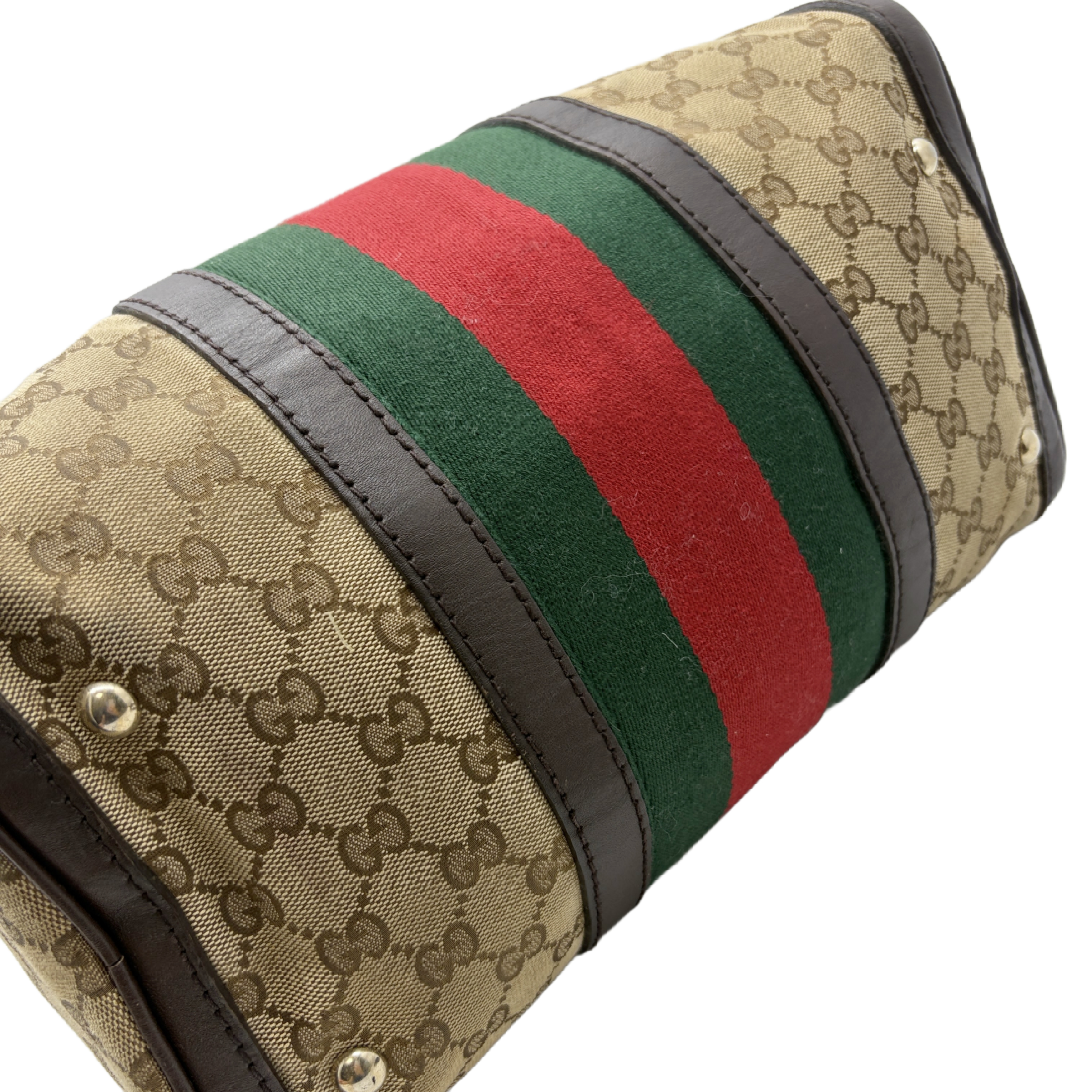 Sherry Line Canvas Boston Bag — view 6