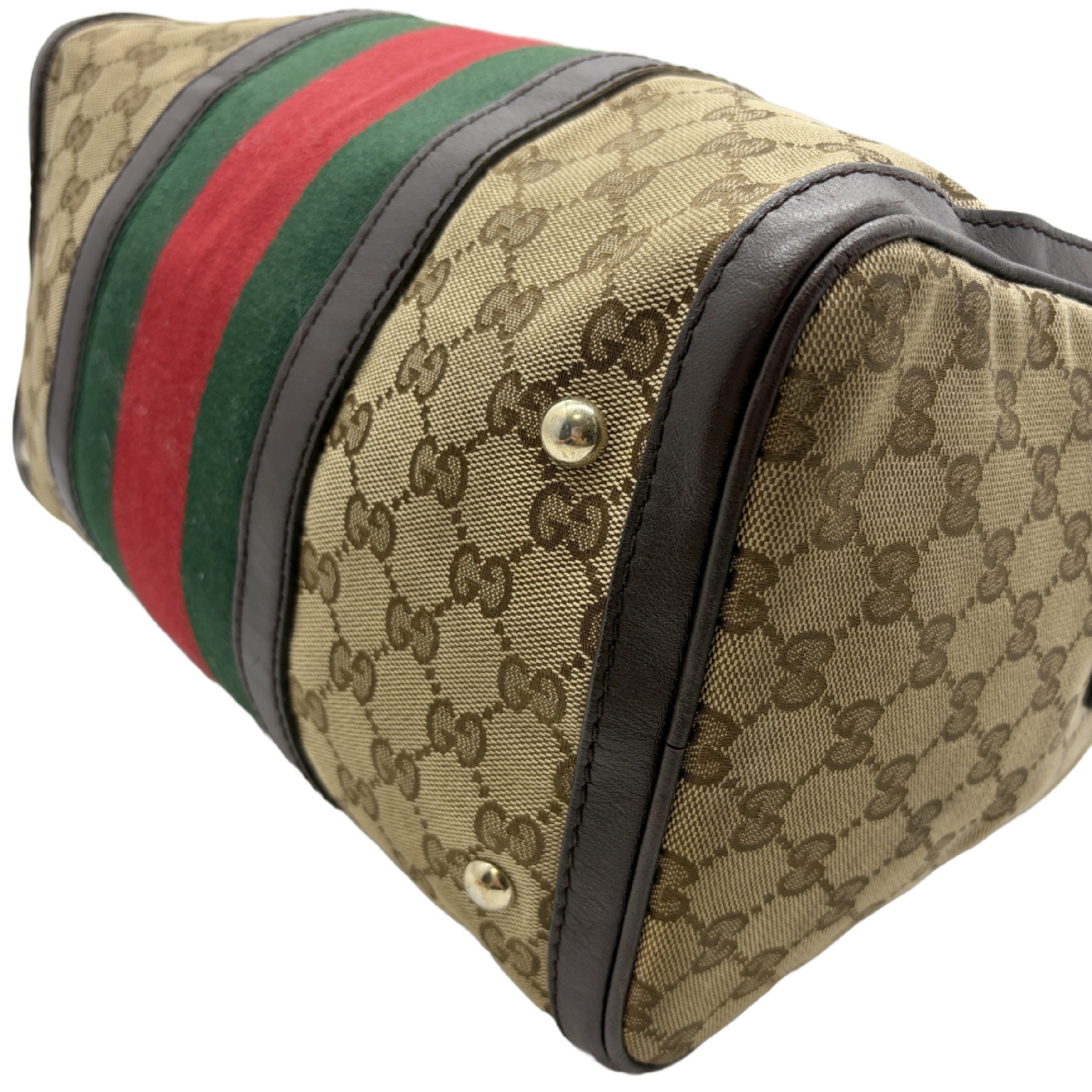 Sherry Line Canvas Boston Bag — view 7