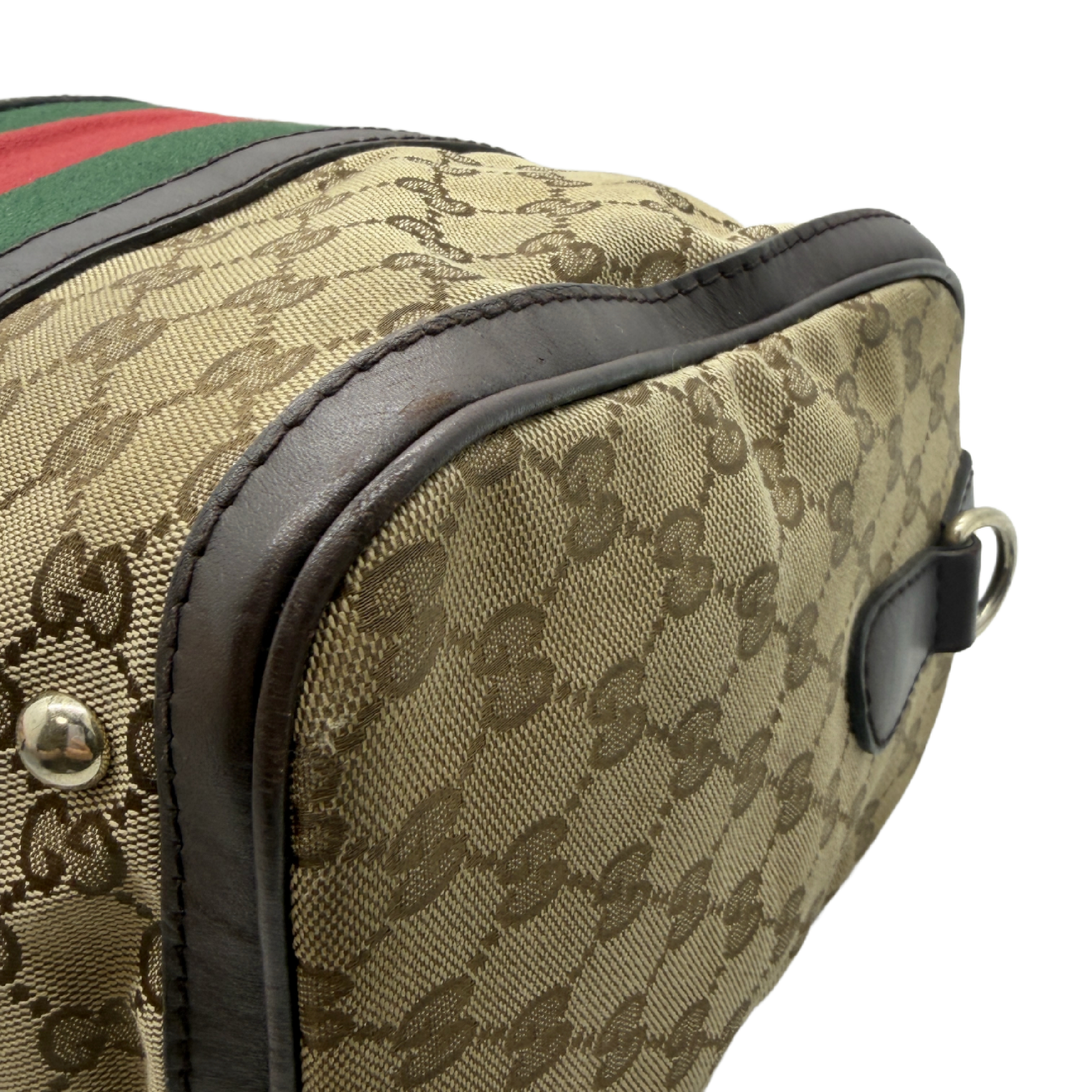 Sherry Line Canvas Boston Bag — view 10
