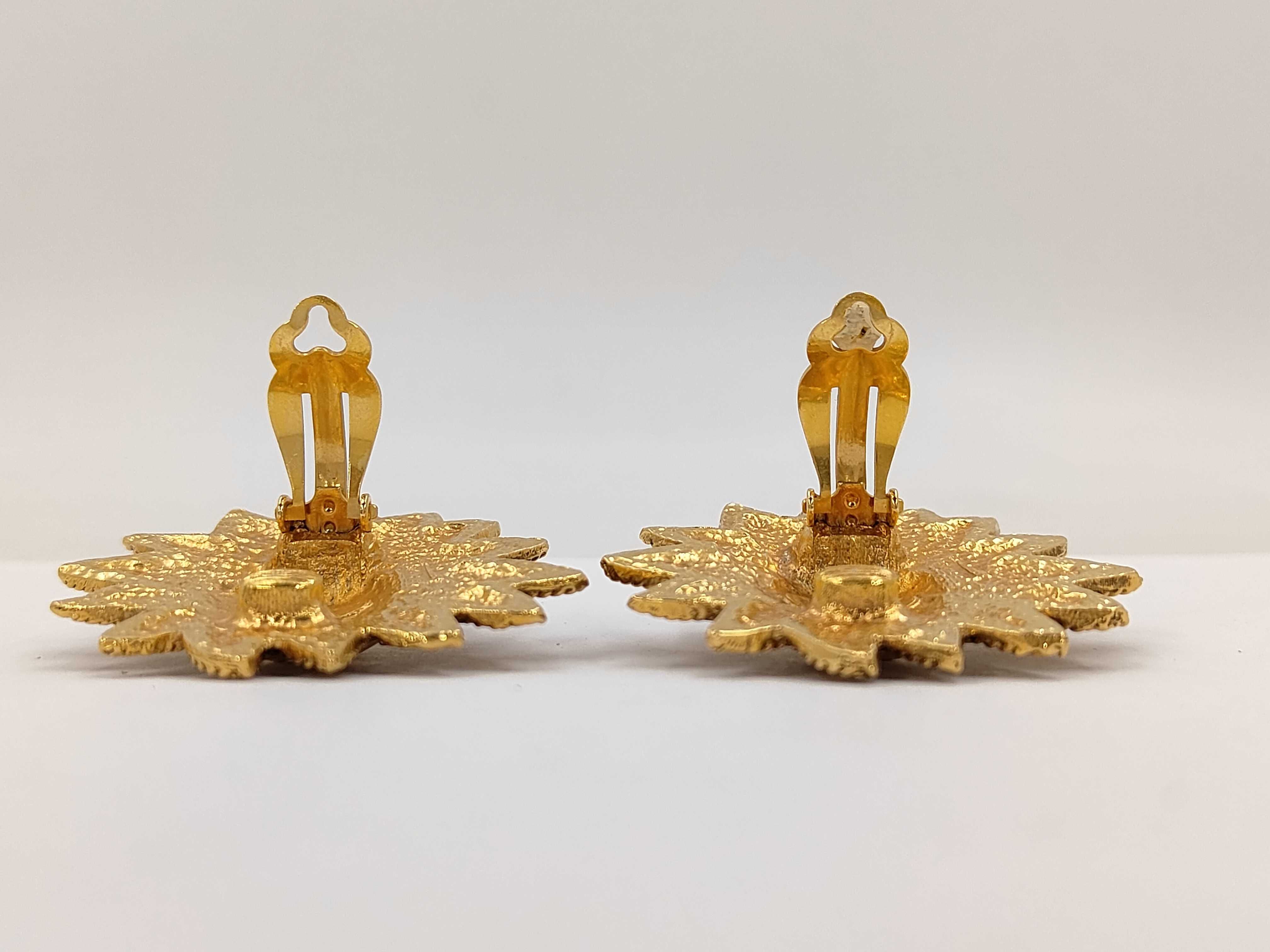 earrings, lion design, Coco Mark, gold earrings — view 5