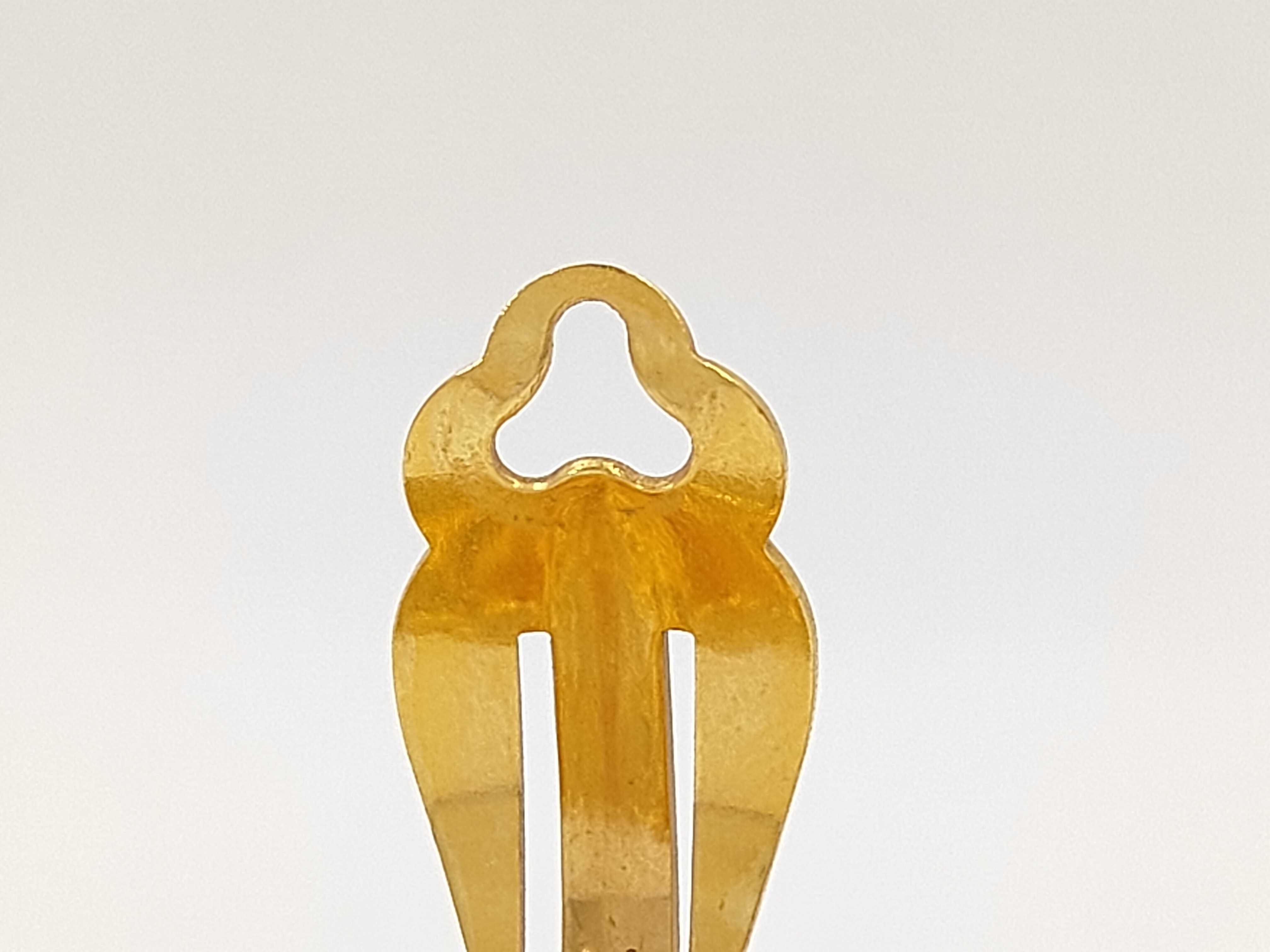 earrings, lion design, Coco Mark, gold earrings — view 6