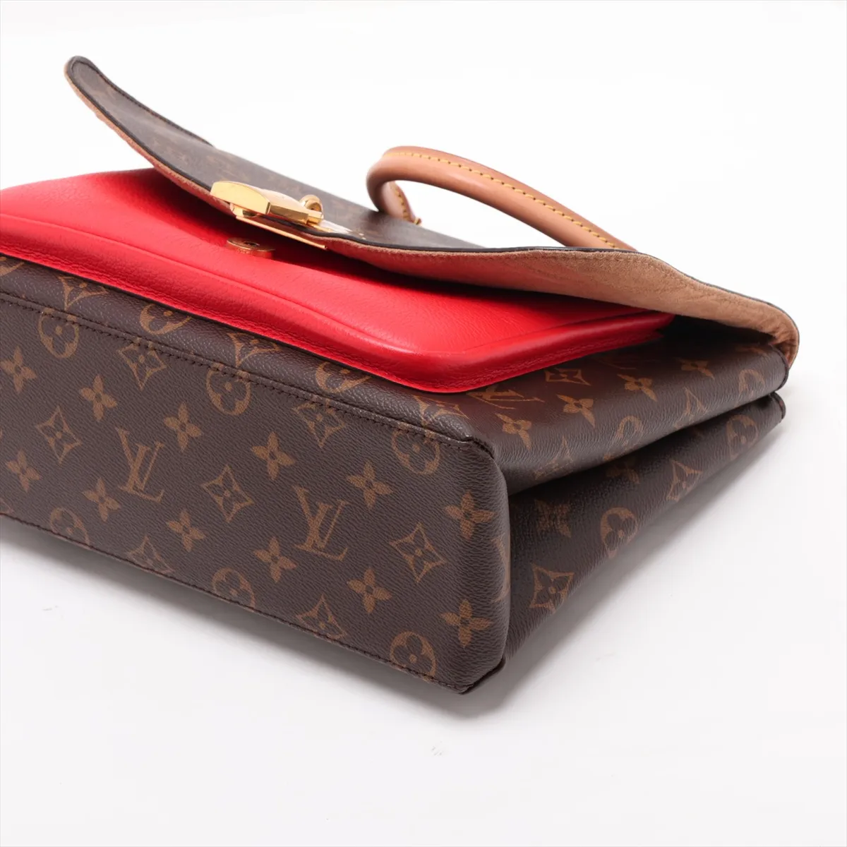 Monogram x Leather Marignan M44286 AR2129 Brown x Red — view 3