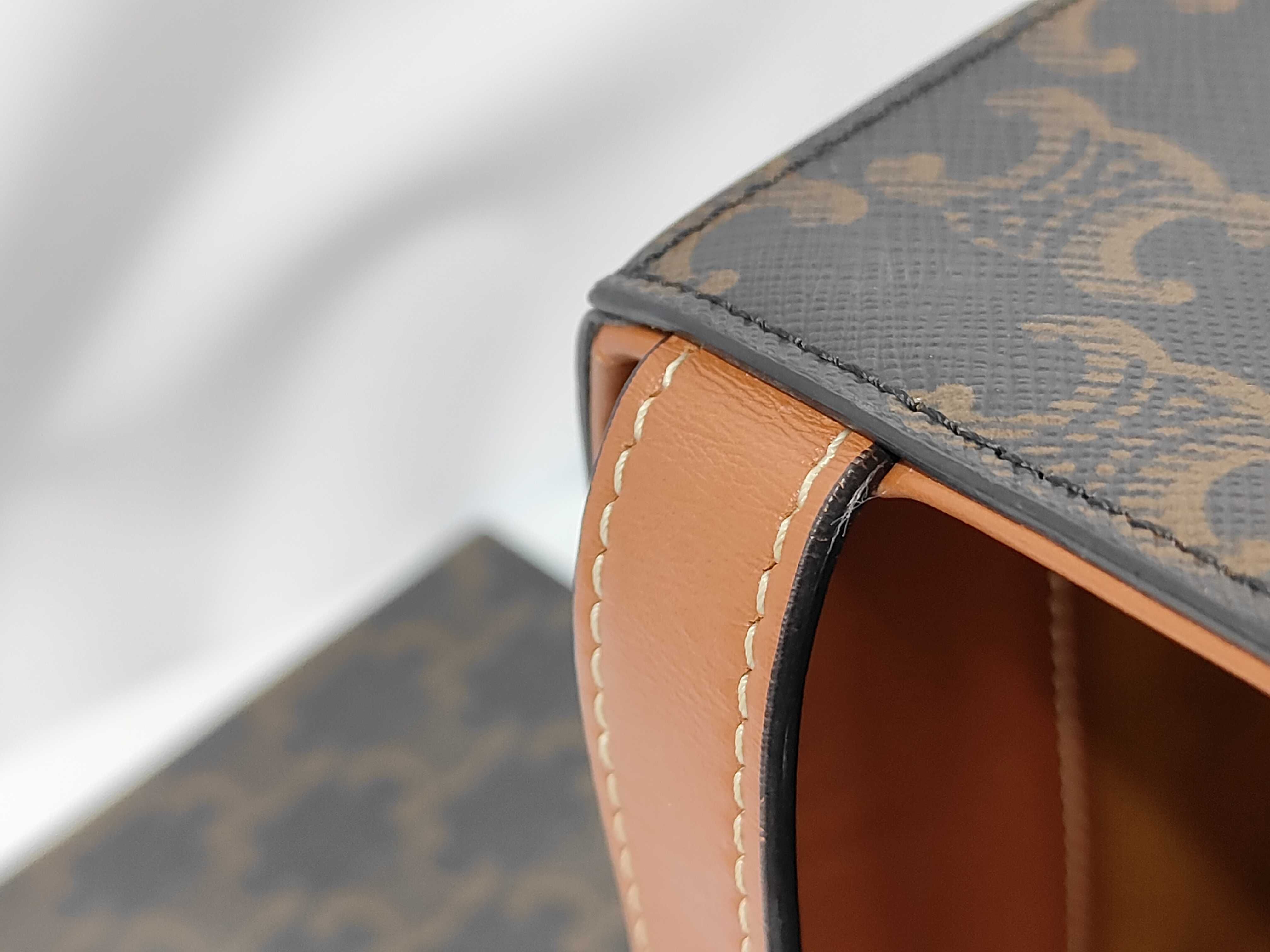 Cuir Triomphe Tan Shoulder Bag — view 6