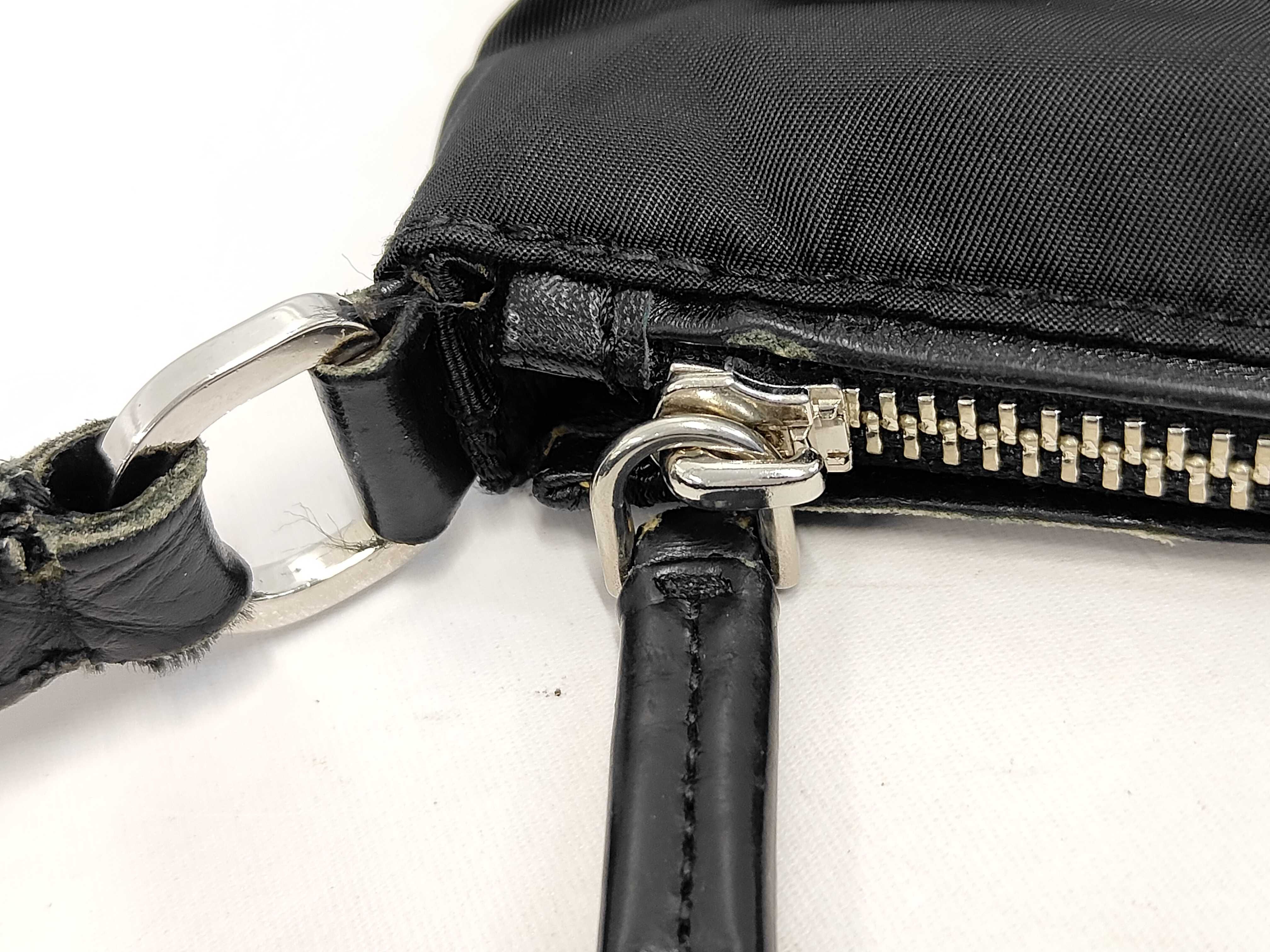 Shoulder Bag Triangle Plate Nylon Black Shoulder Bag — view 8