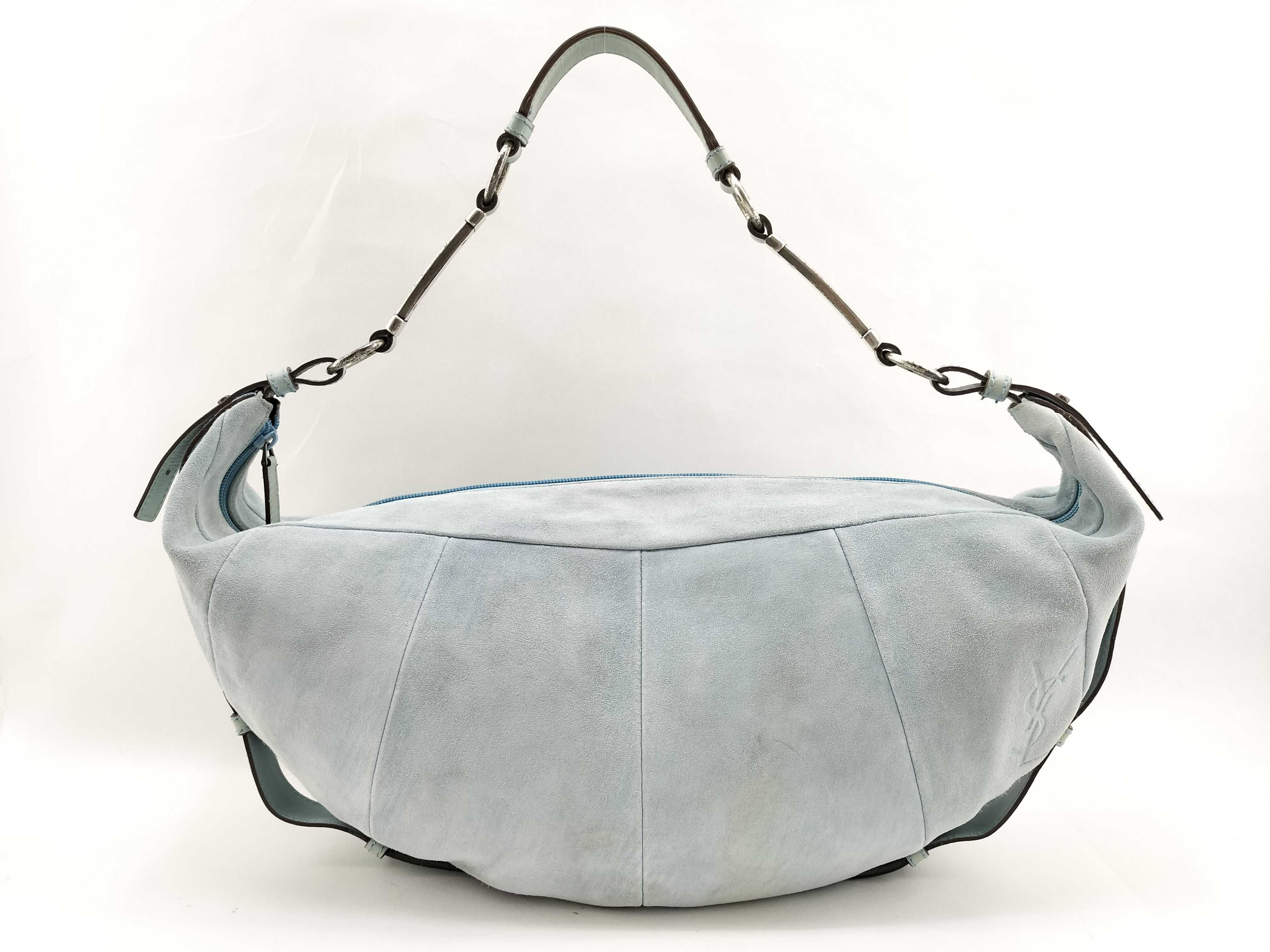 Mombasa Suede Rive Gauche Cassandra One-Shoulder Bag