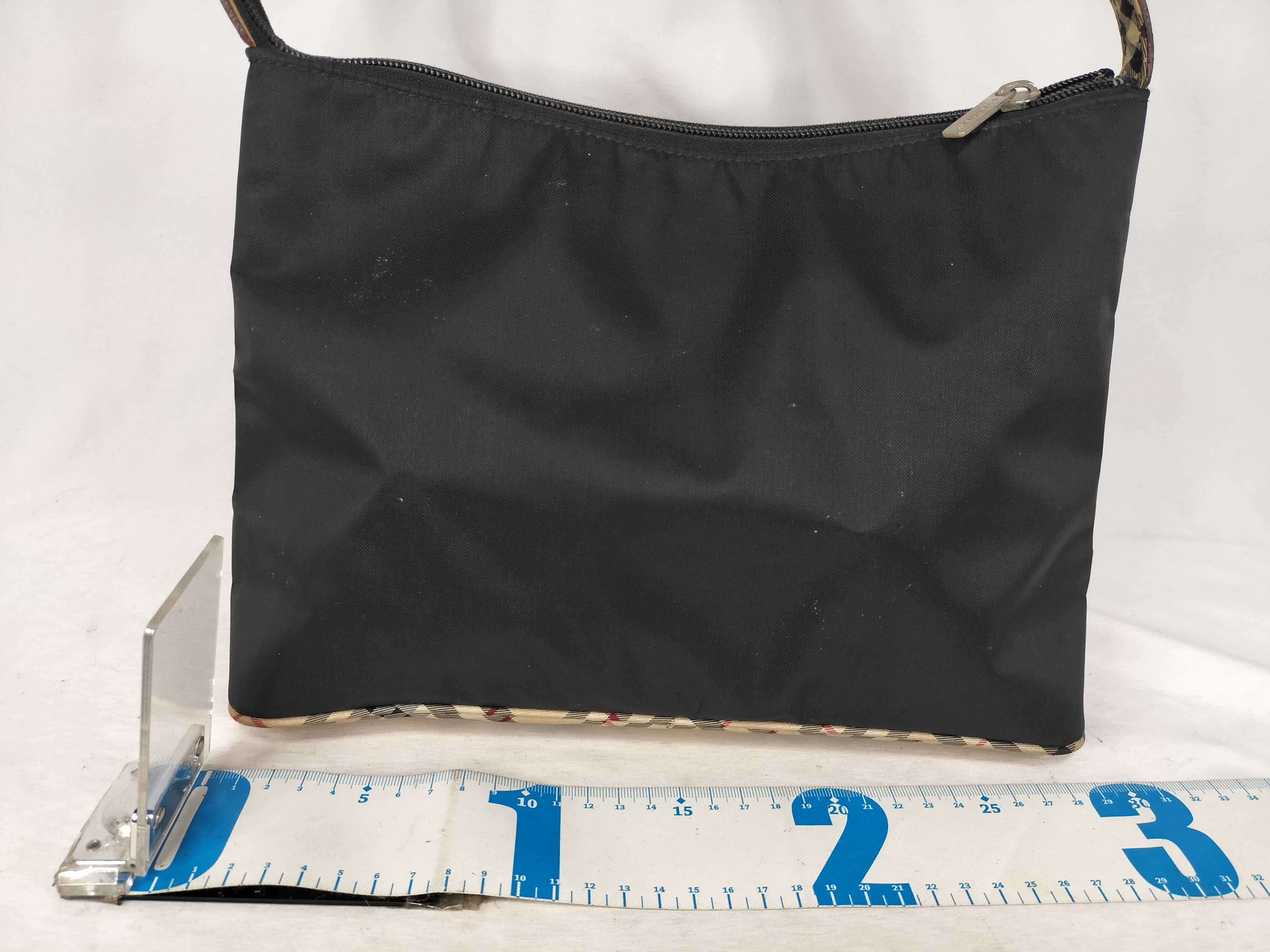 Blue Label Burberry Shoulder Bag, Black Nylon Nova Check Shoulder Bag — view 2