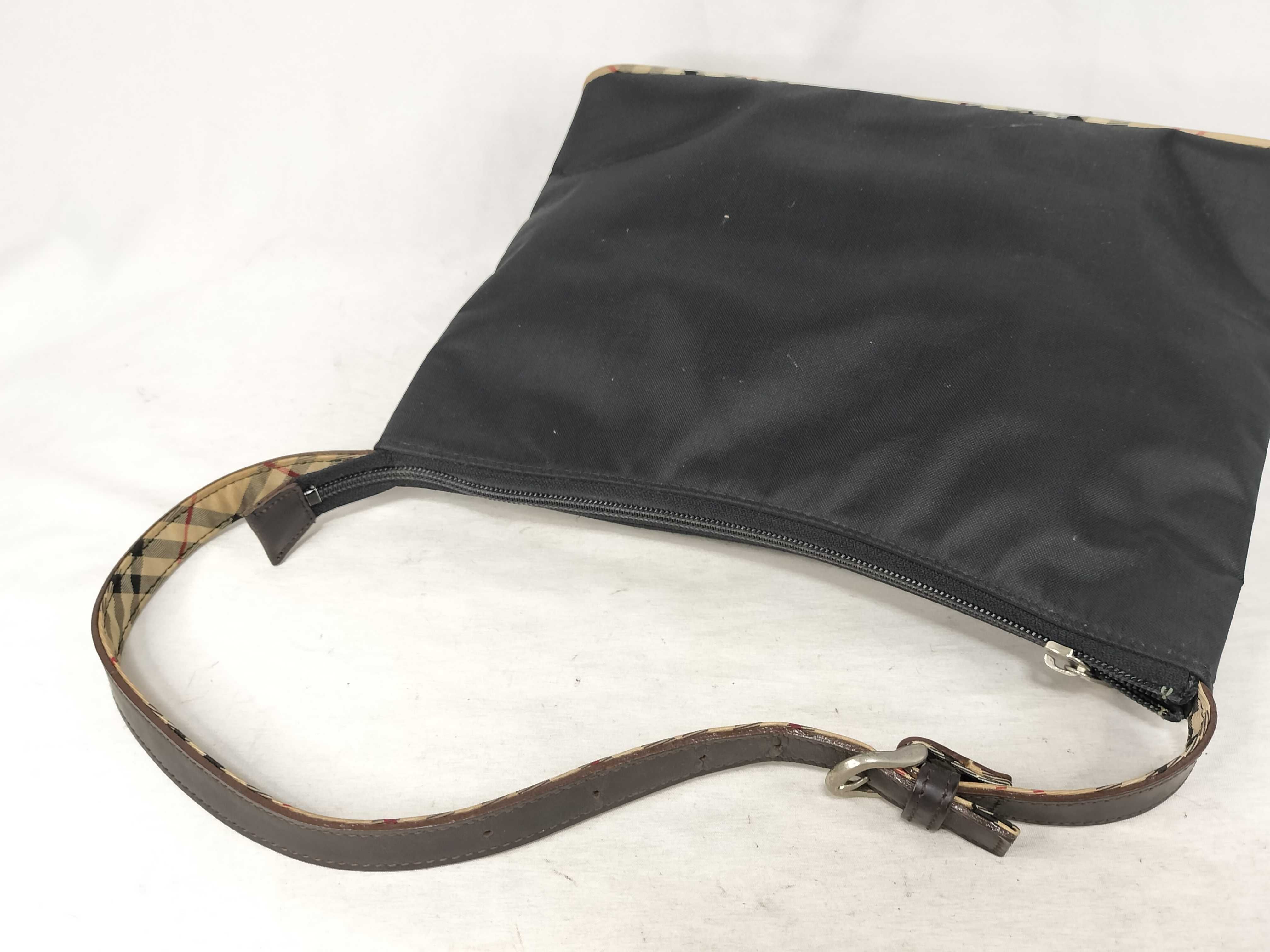 Blue Label Burberry Shoulder Bag, Black Nylon Nova Check Shoulder Bag — view 3