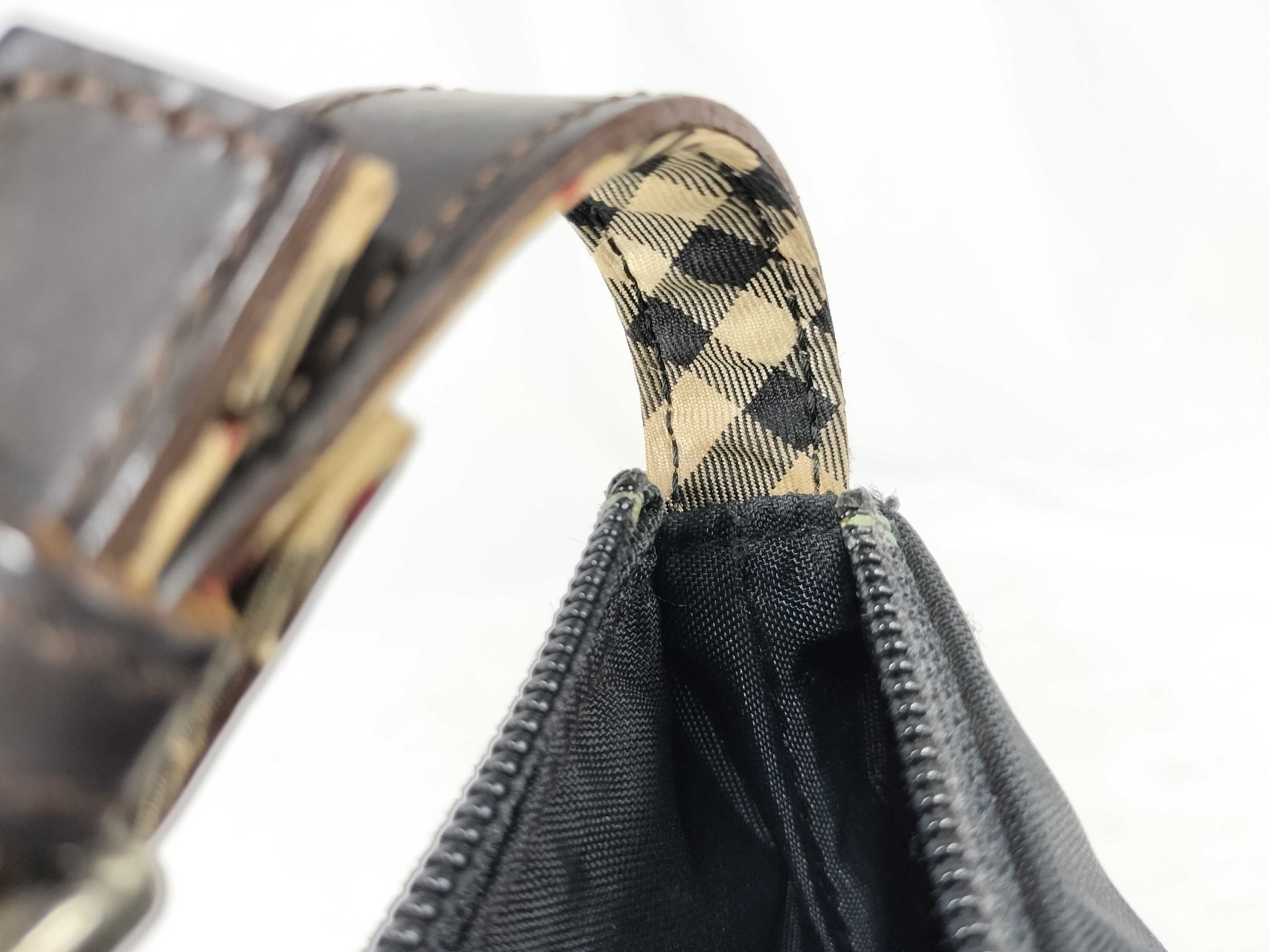 Blue Label Burberry Shoulder Bag, Black Nylon Nova Check Shoulder Bag — view 9