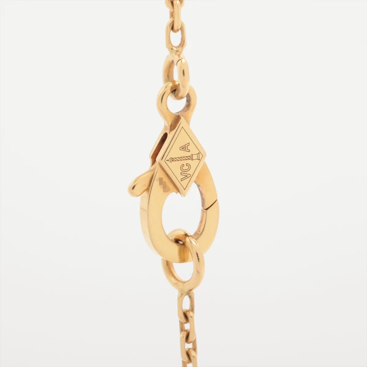 Vintage Alhambra Shell Necklace, 750 (Yellow Gold), 5.1g, JC023053, — view 3