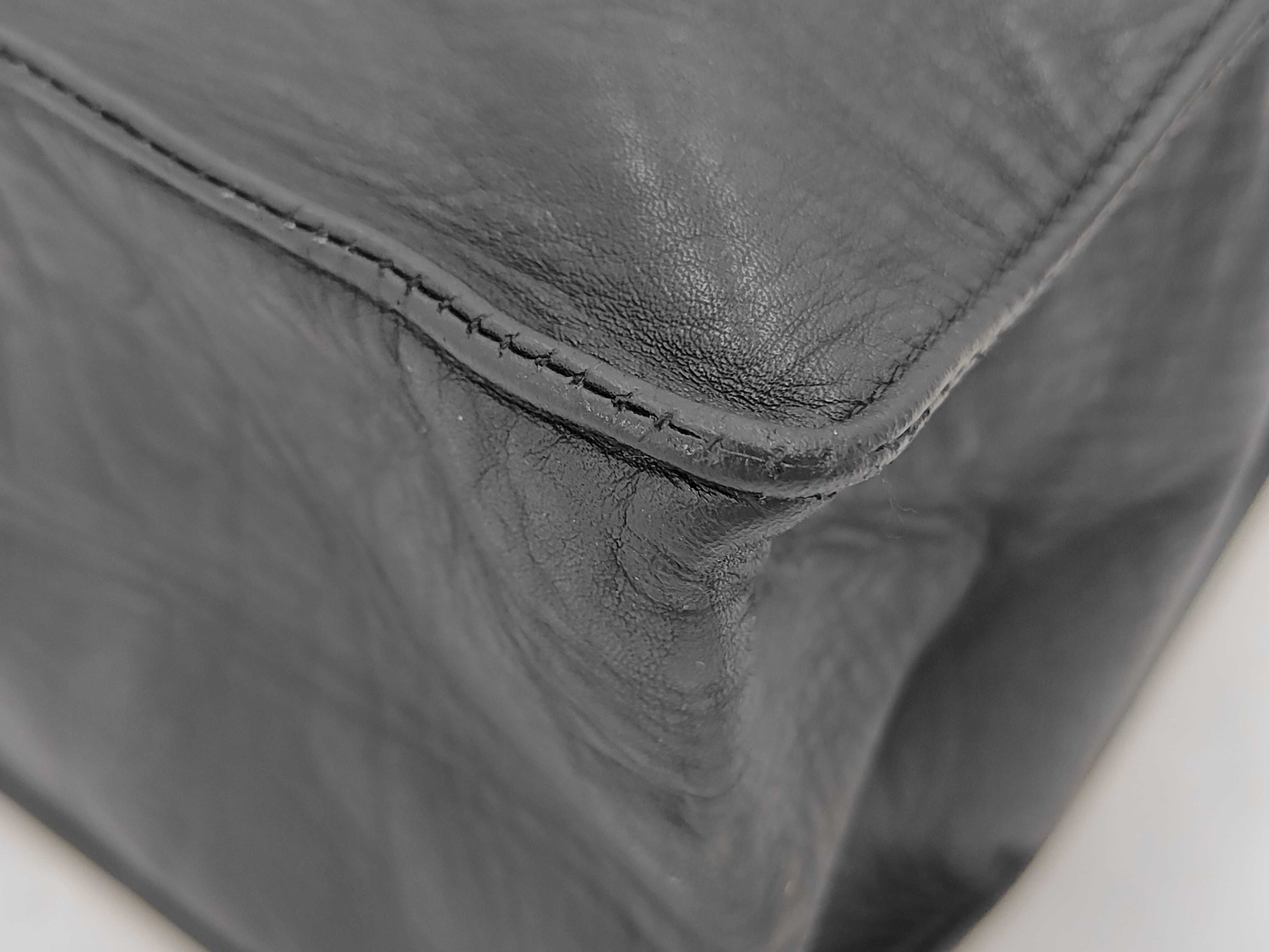 Lambskin Tote Bag with Large Coco Mark, Thick Chain, G Card & Seal — view 7