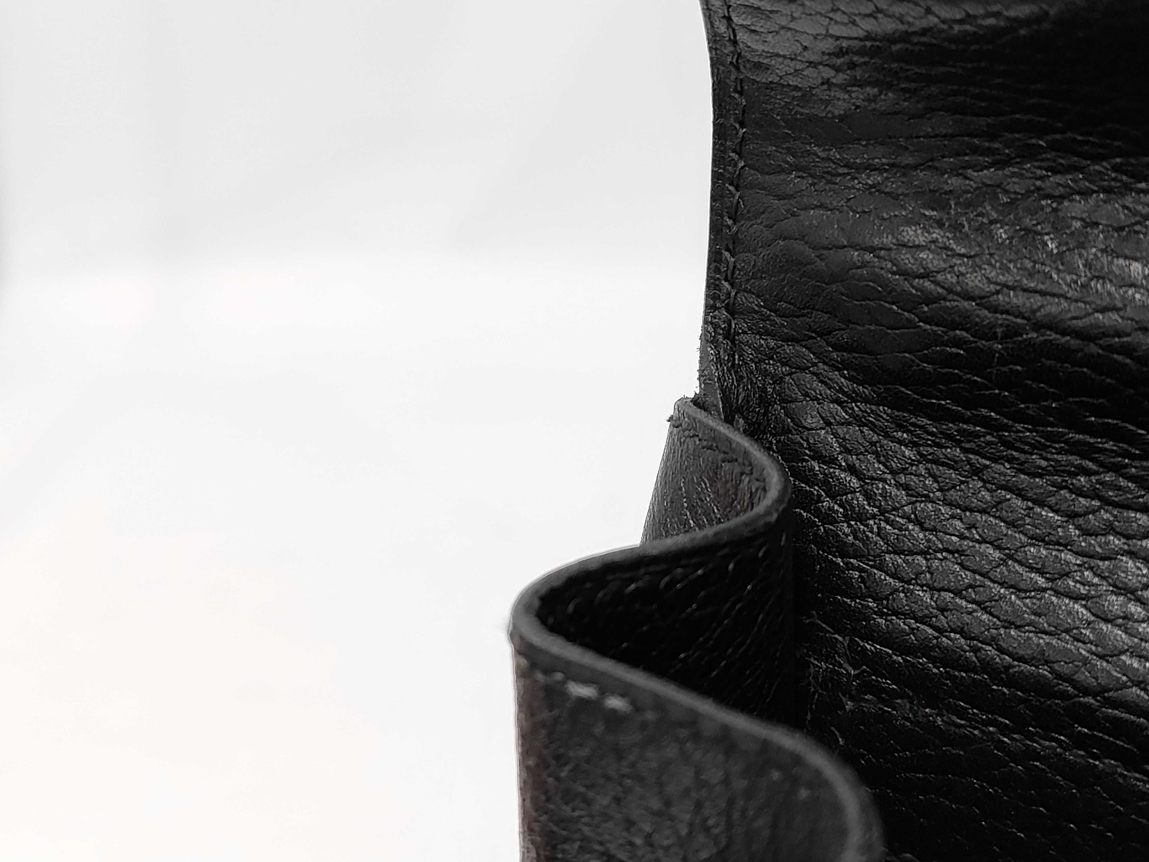 Kelly 32 Black Gold Hardware Y Stamp Handbag — view 13