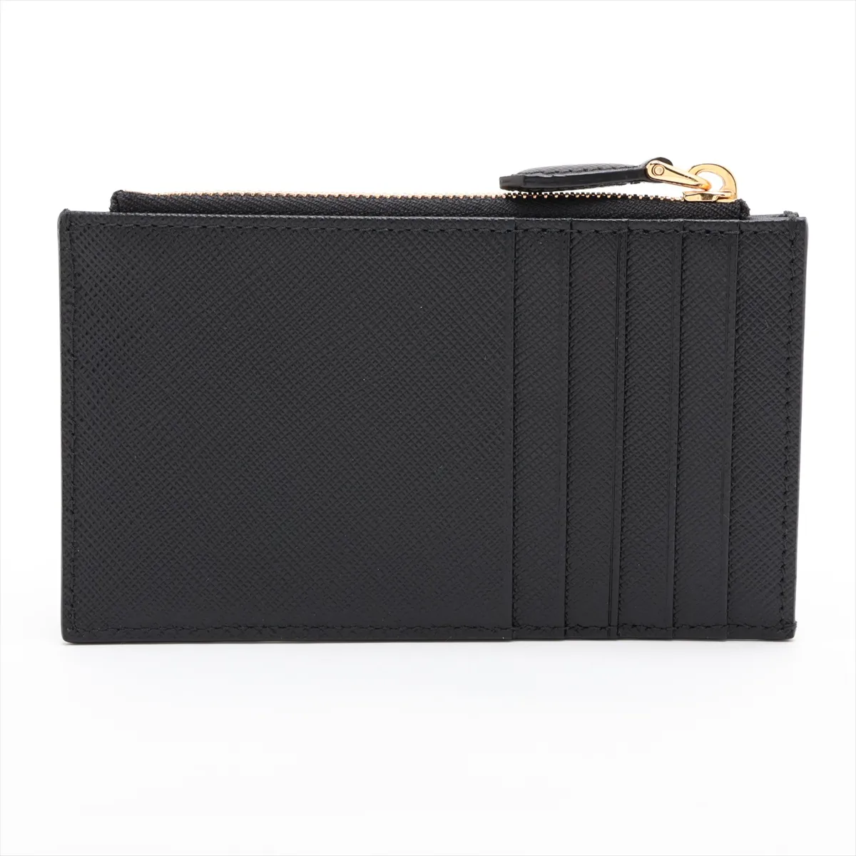 Saffiano 1MC086 Leather Fragment Case, Black — view 2