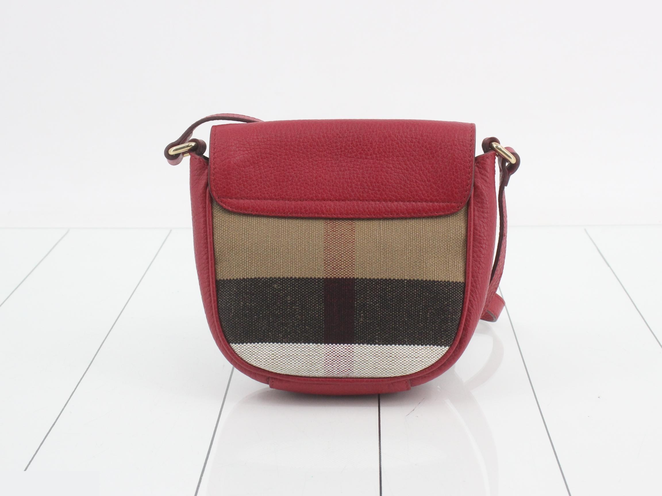 Shoulder bag, two-tone canvas/leather — view 2