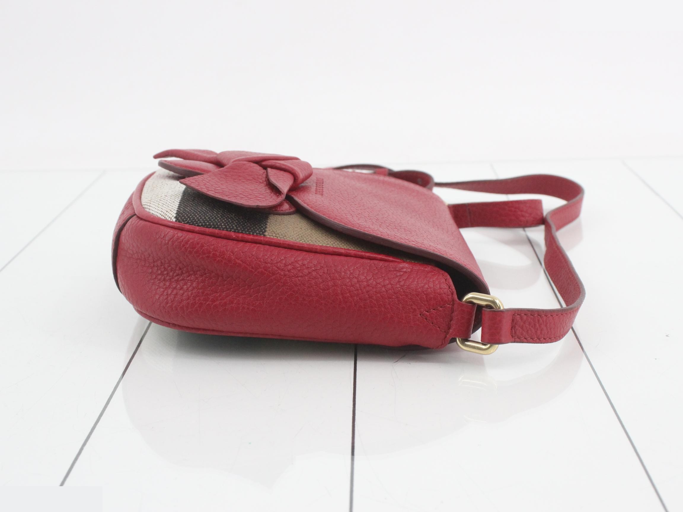 Shoulder bag, two-tone canvas/leather — view 3