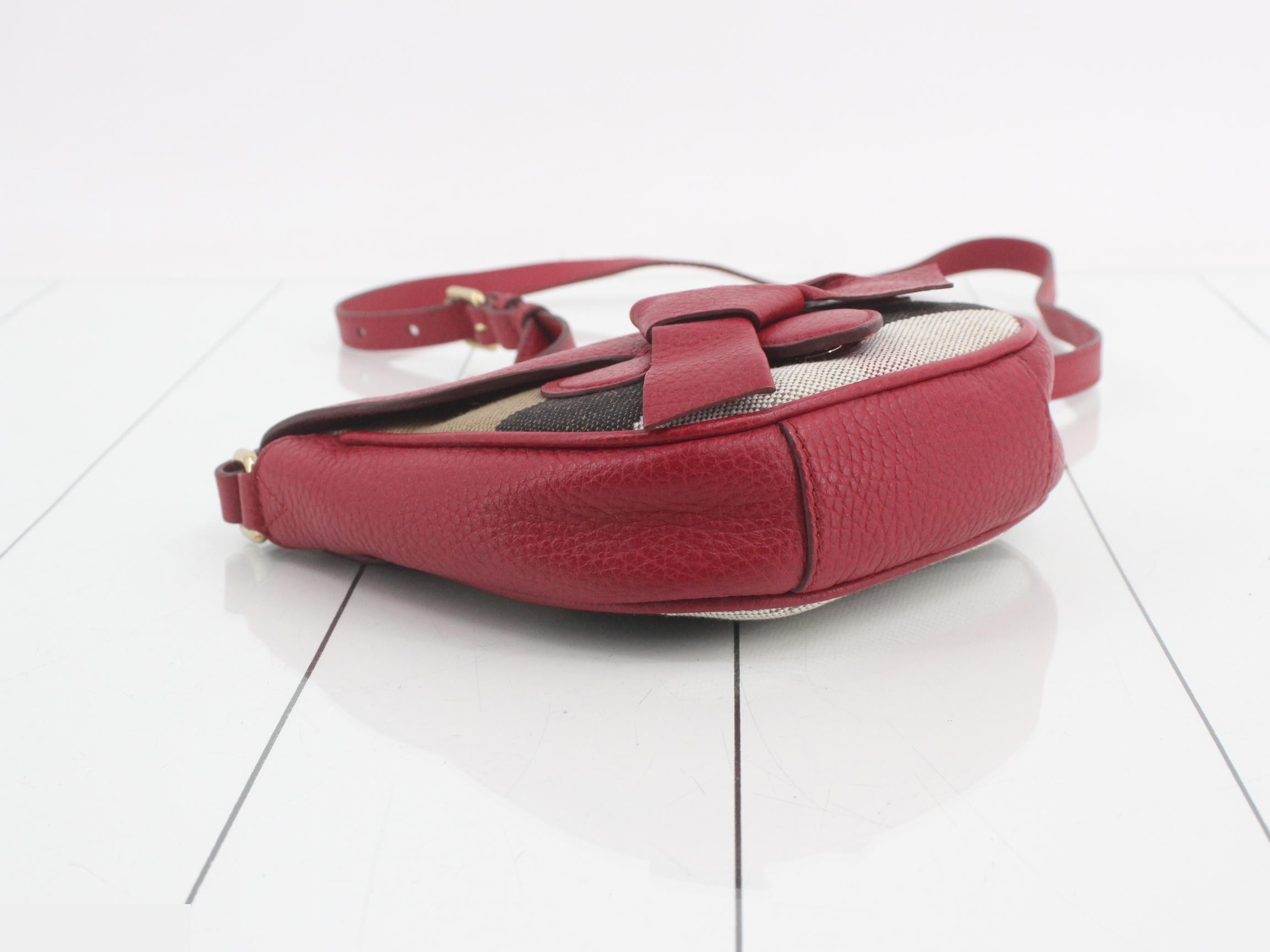 Shoulder bag, two-tone canvas/leather — view 5