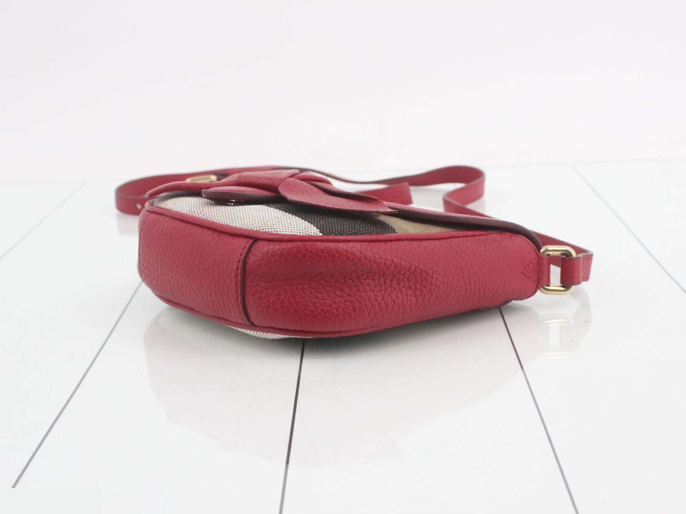 Shoulder bag, two-tone canvas/leather — view 6