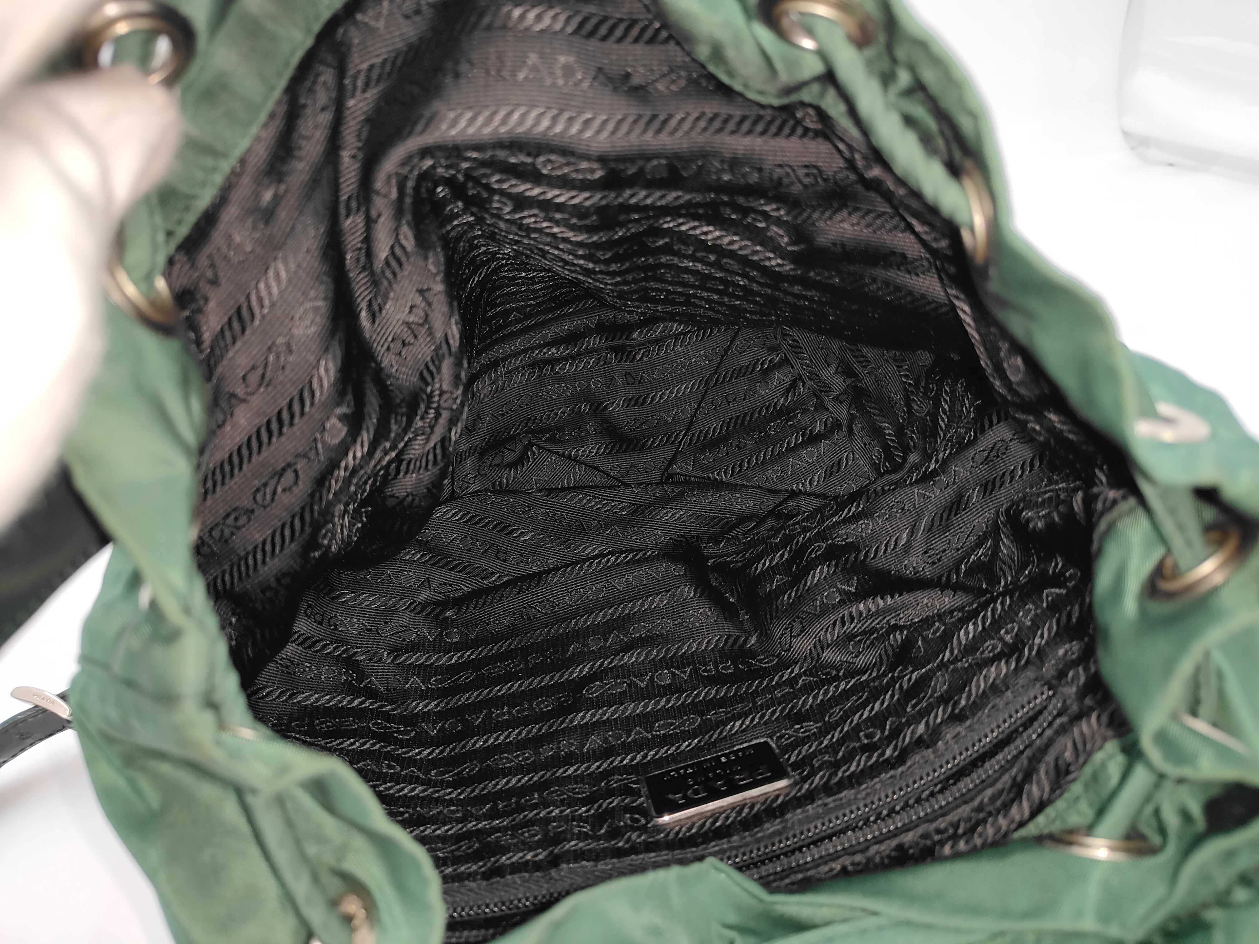 nylon backpack, khaki color. — view 9