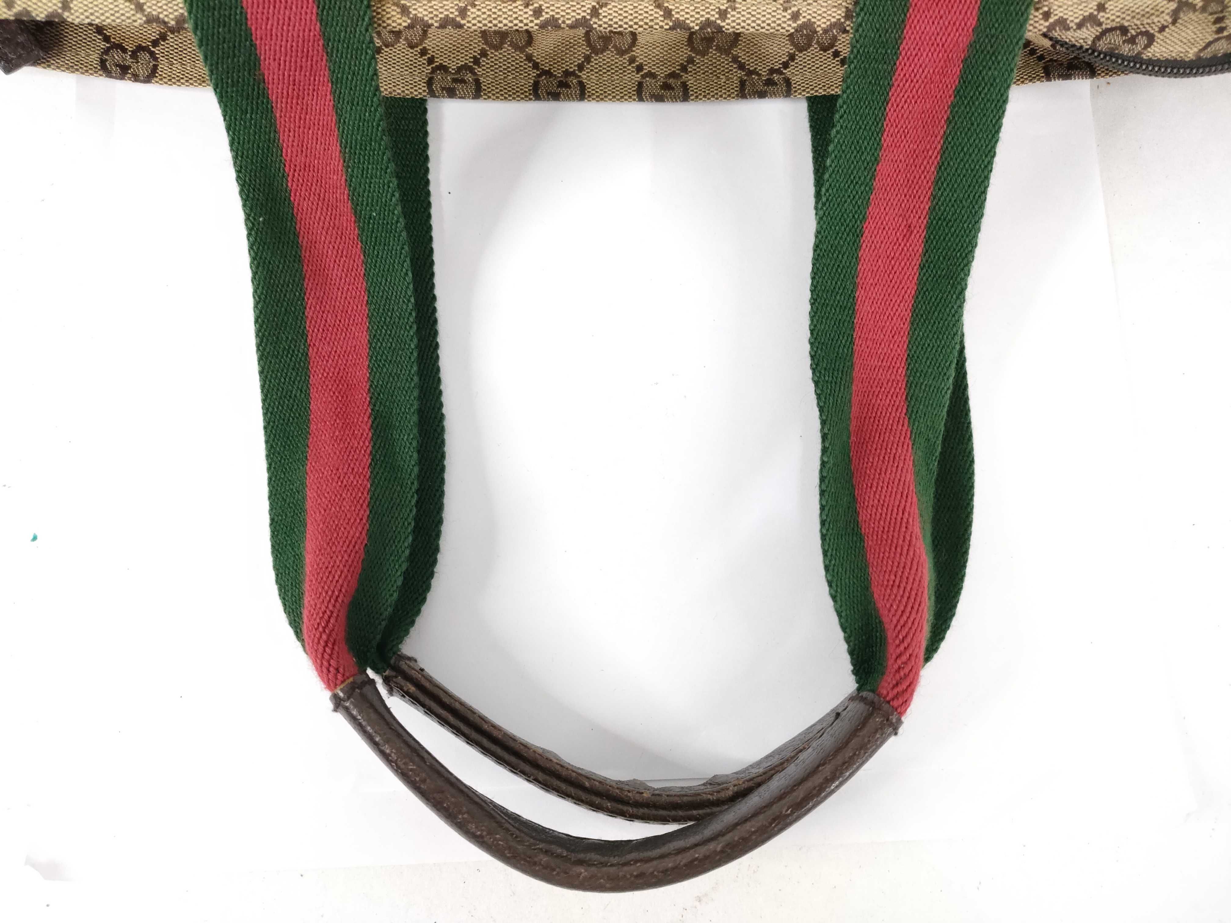 GG Canvas Handbag, Gucci Sherry Line Tote Bag — view 3