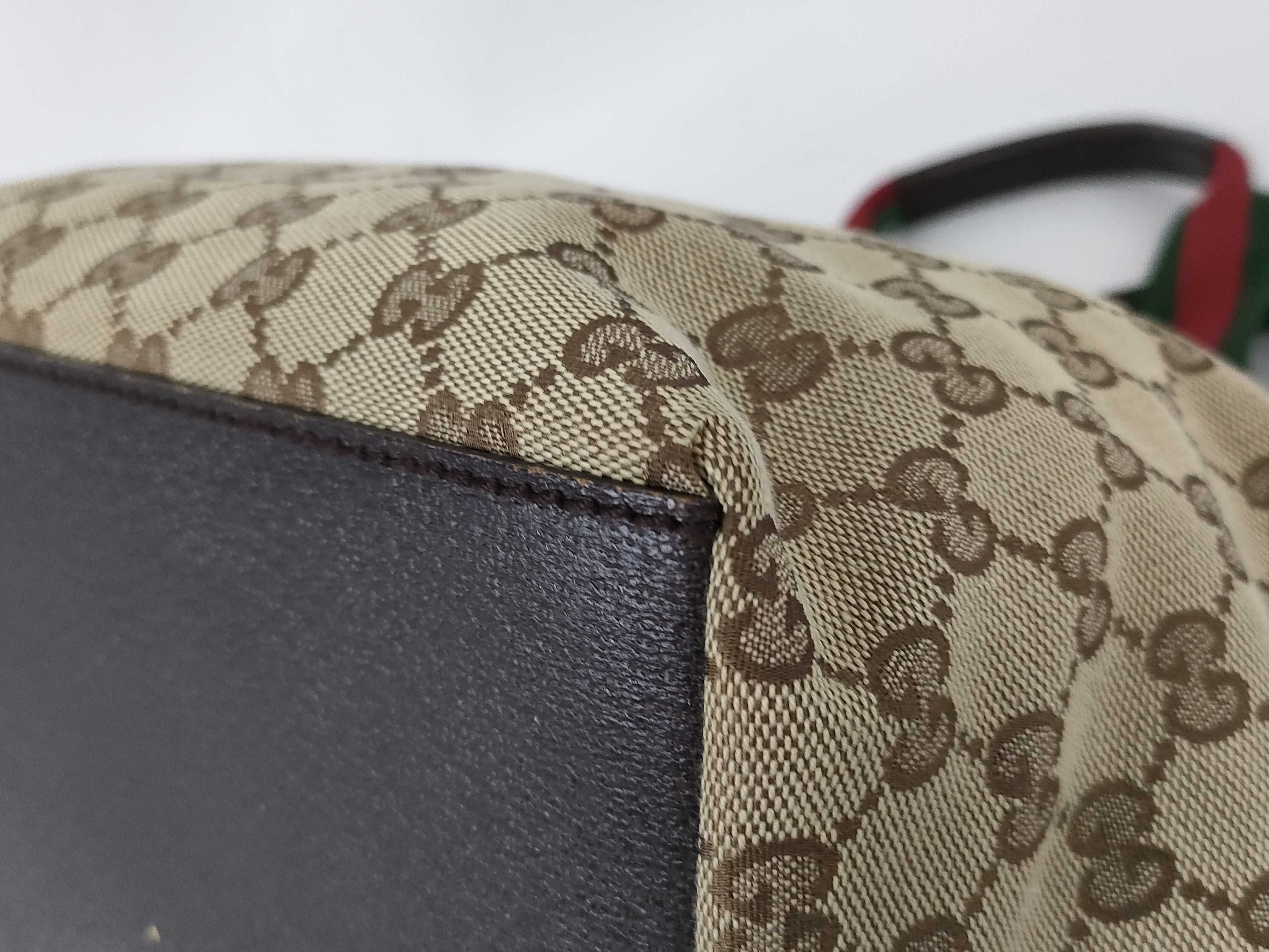 GG Canvas Handbag, Gucci Sherry Line Tote Bag — view 6