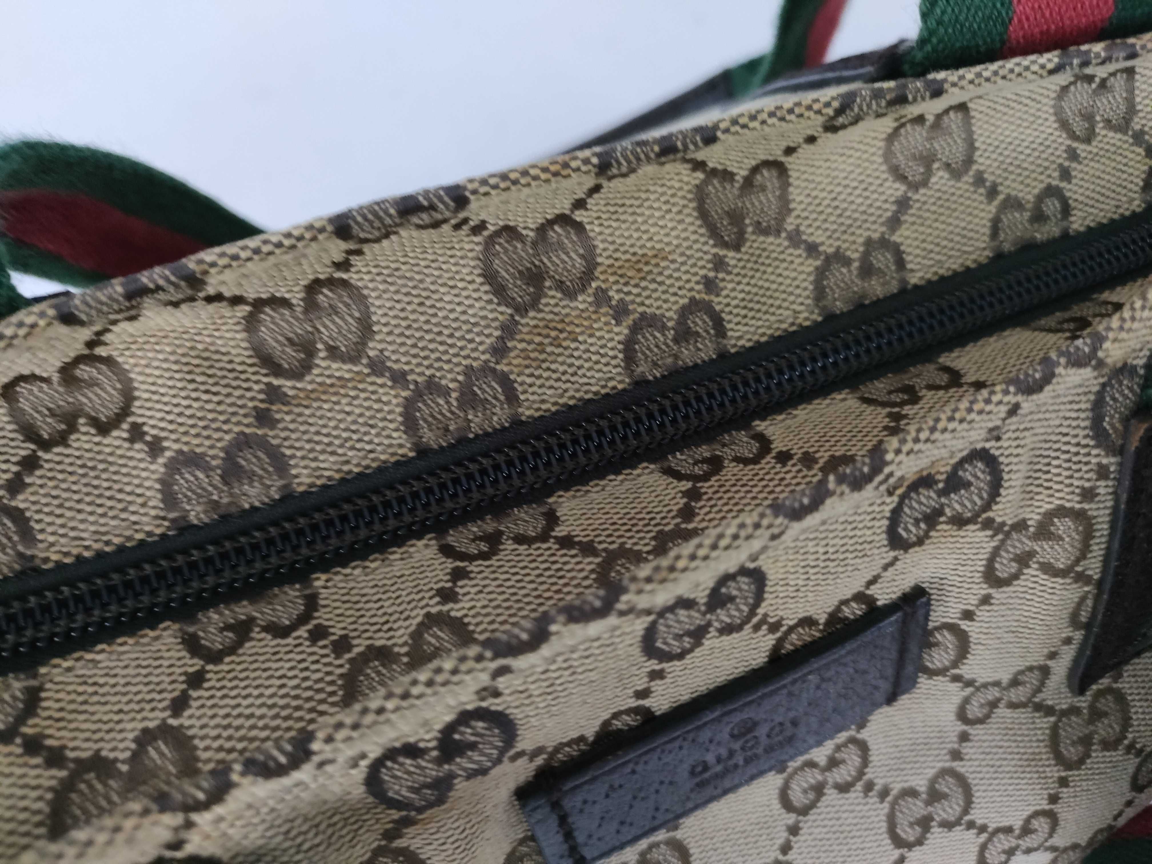 GG Canvas Handbag, Gucci Sherry Line Tote Bag — view 8