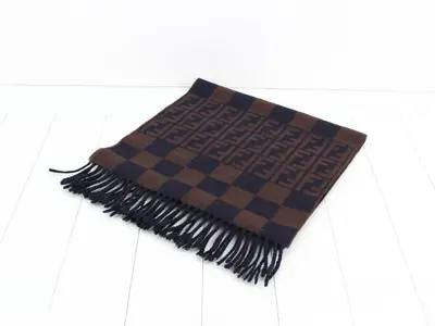 Zucca Striped Scarf, Brown