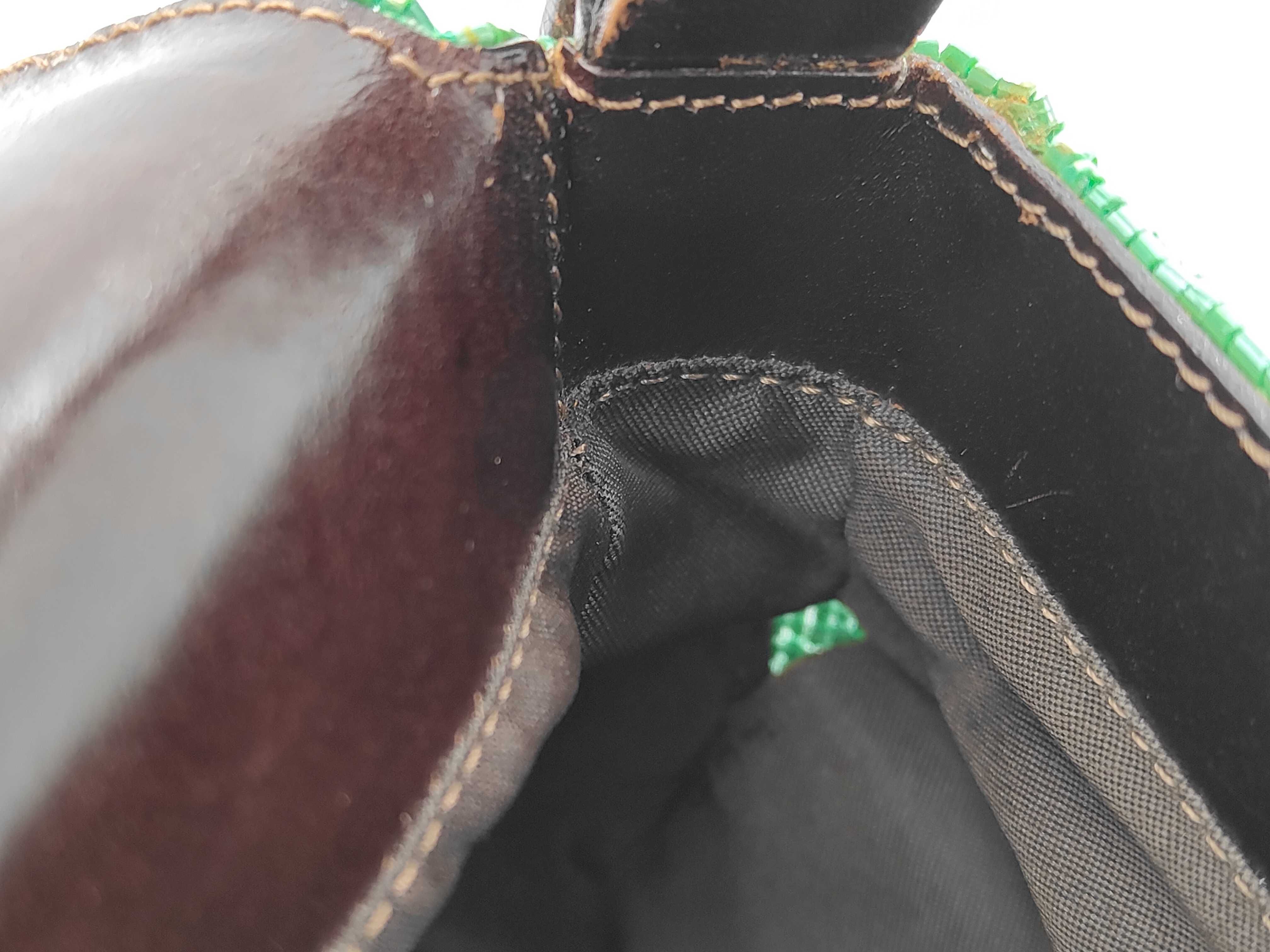 Mamma Bucket Beaded Green Handbag — view 13