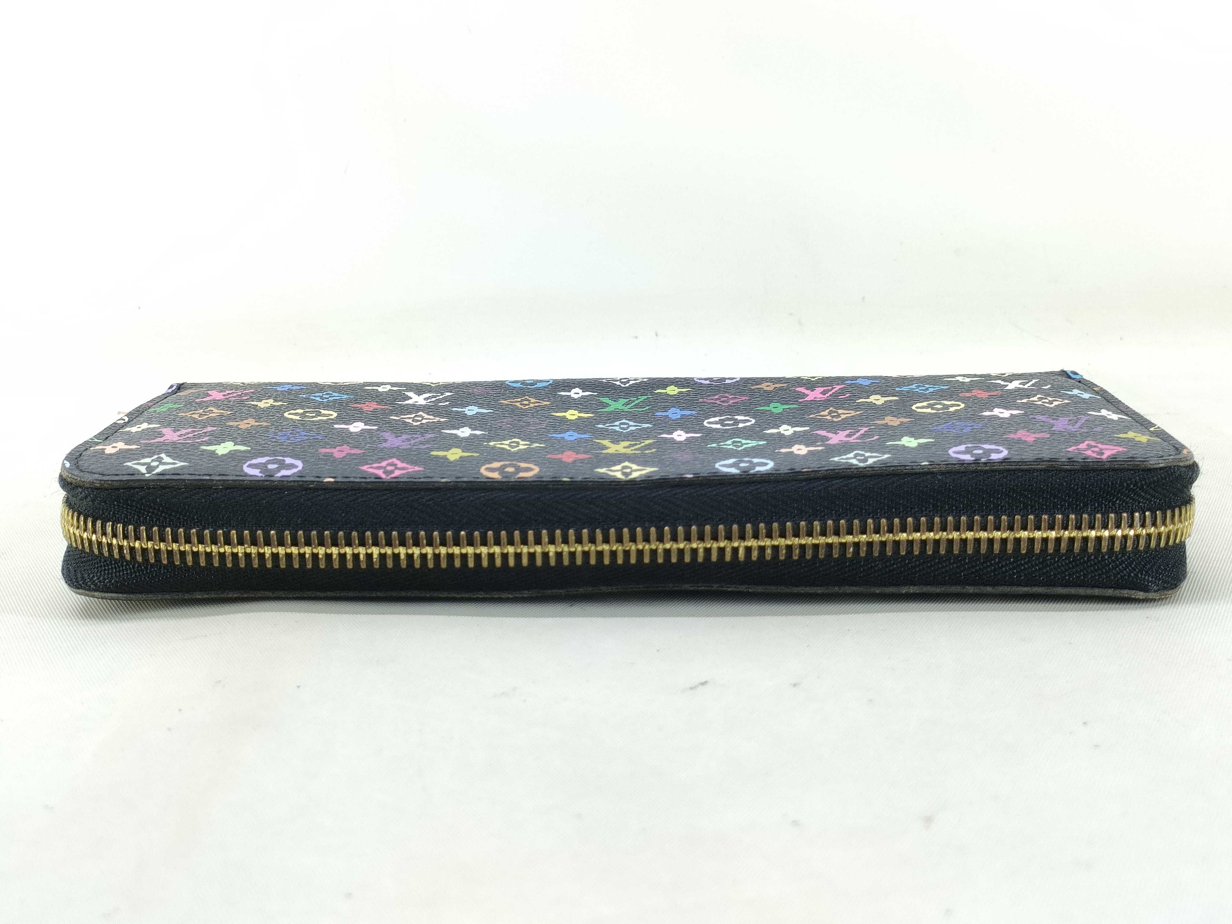 Monogram Multicolor Louis Vuitton Multicolor Zippy Wallet Noir M60244 Wallet — view 6