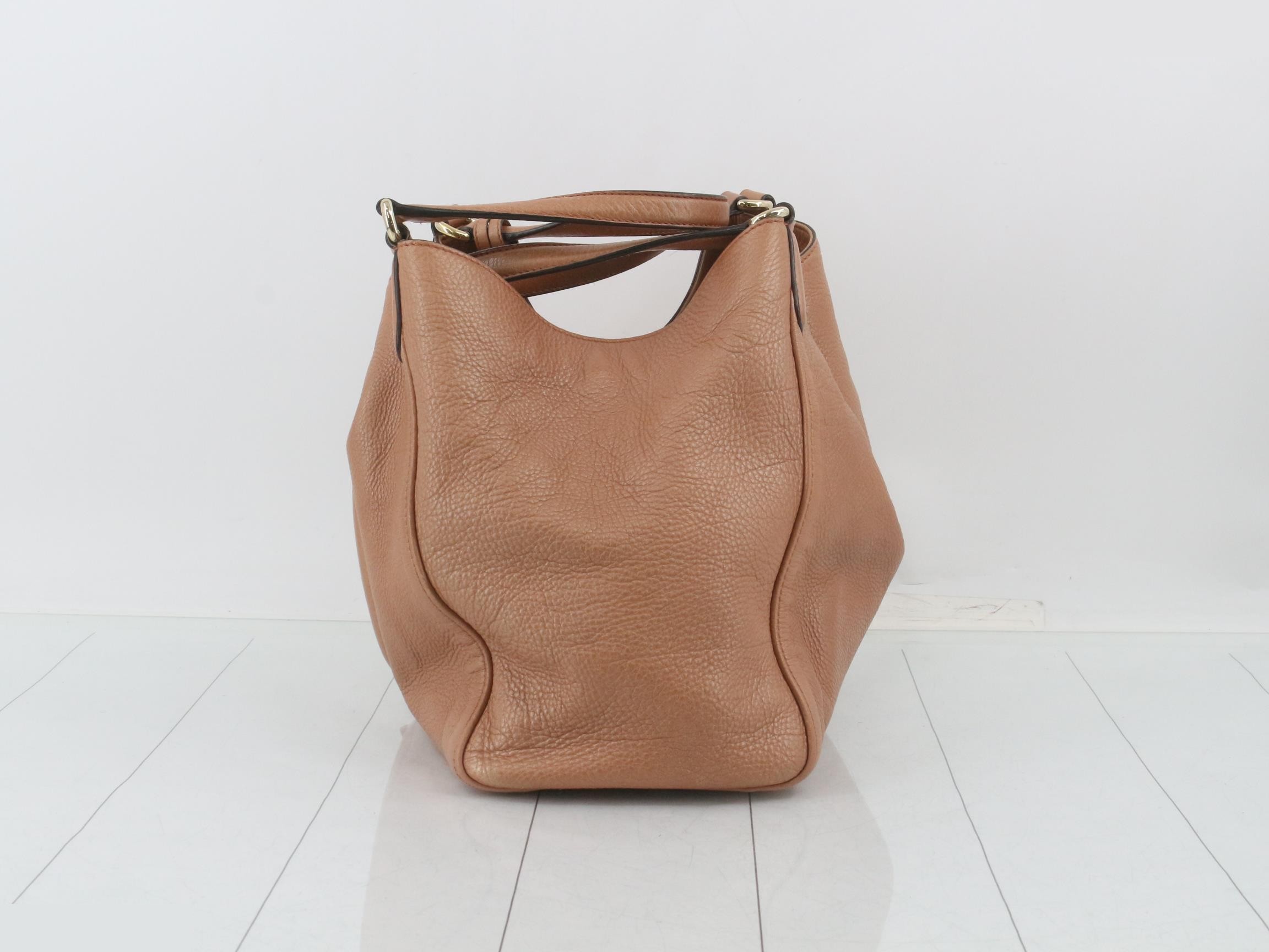 Soho Tote Bag, Leather, Pink — view 3