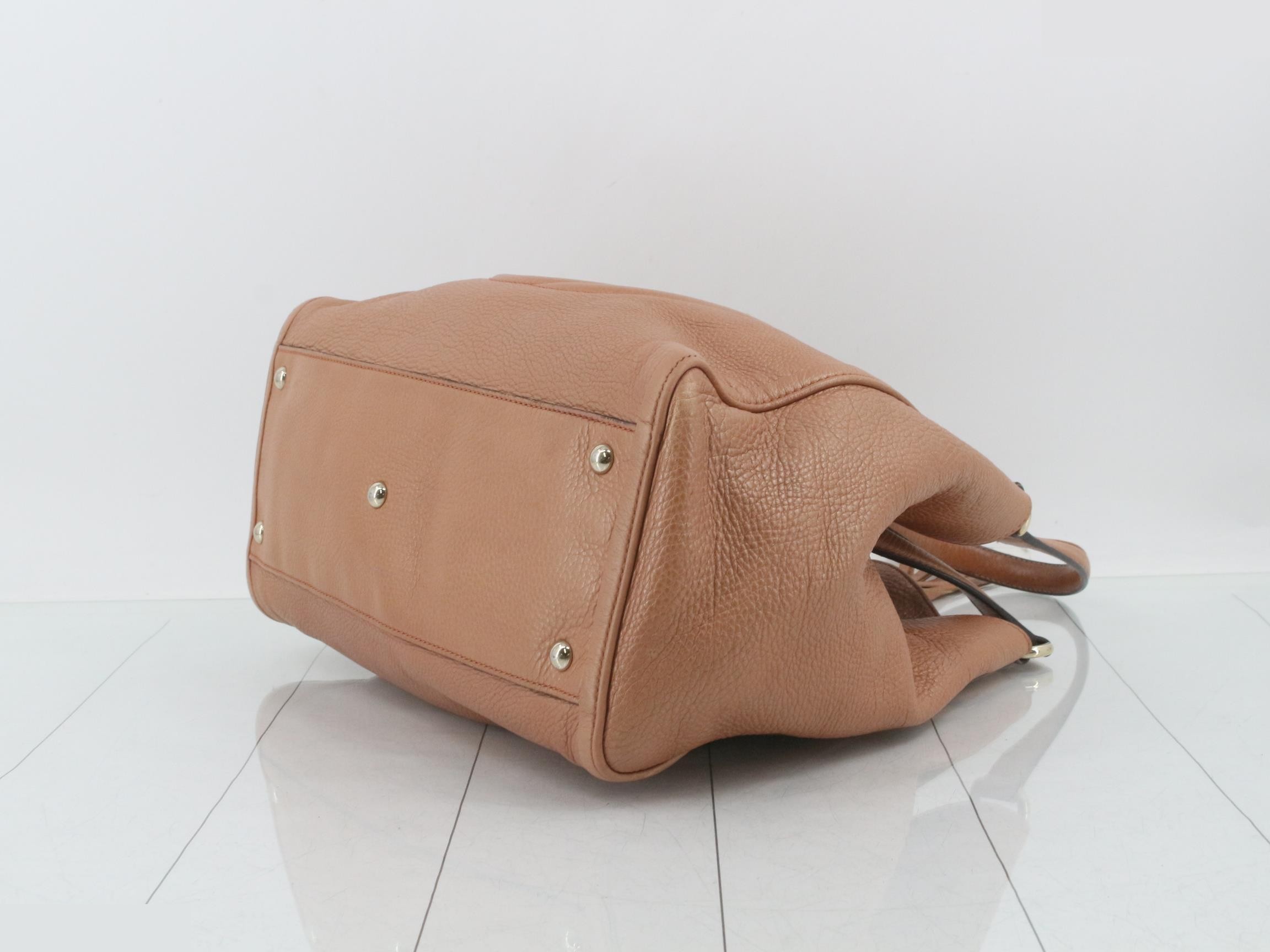 Soho Tote Bag, Leather, Pink — view 6