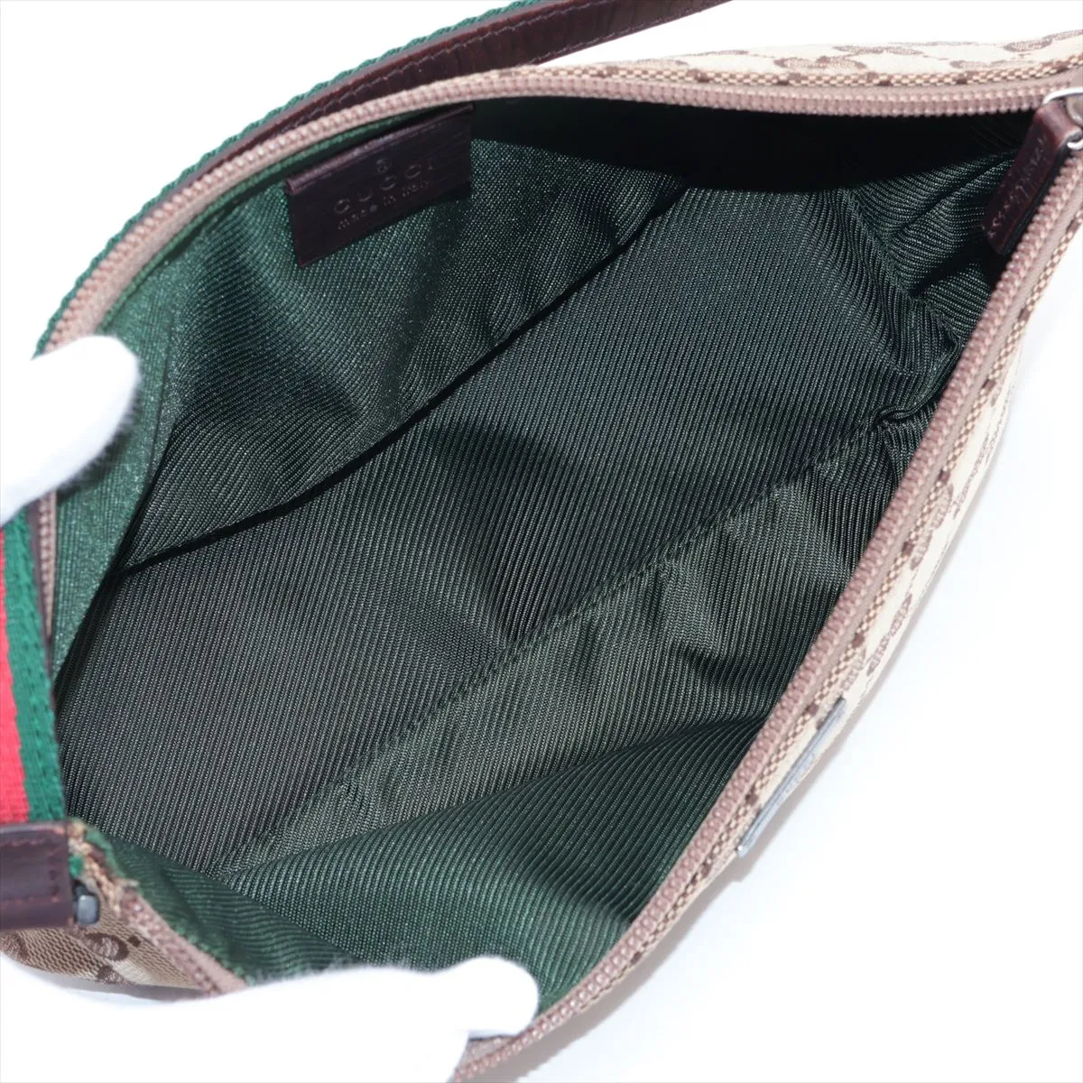 GG Canvas Pouch, Beige, 141809 — view 3