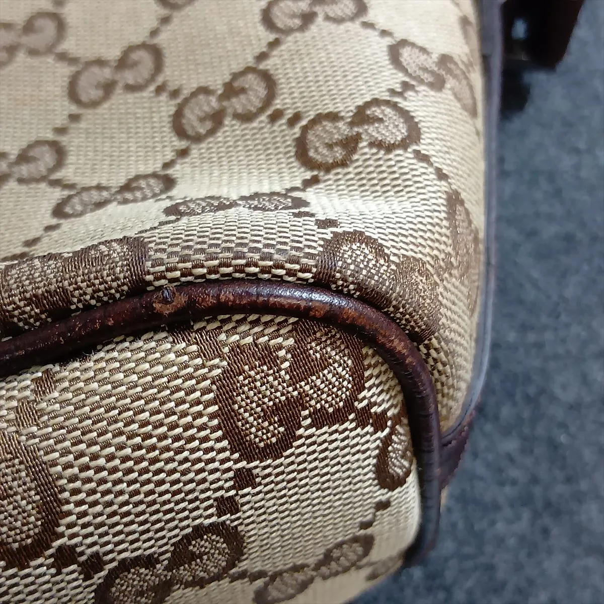 GG Canvas Pouch, Beige, 141809 — view 5