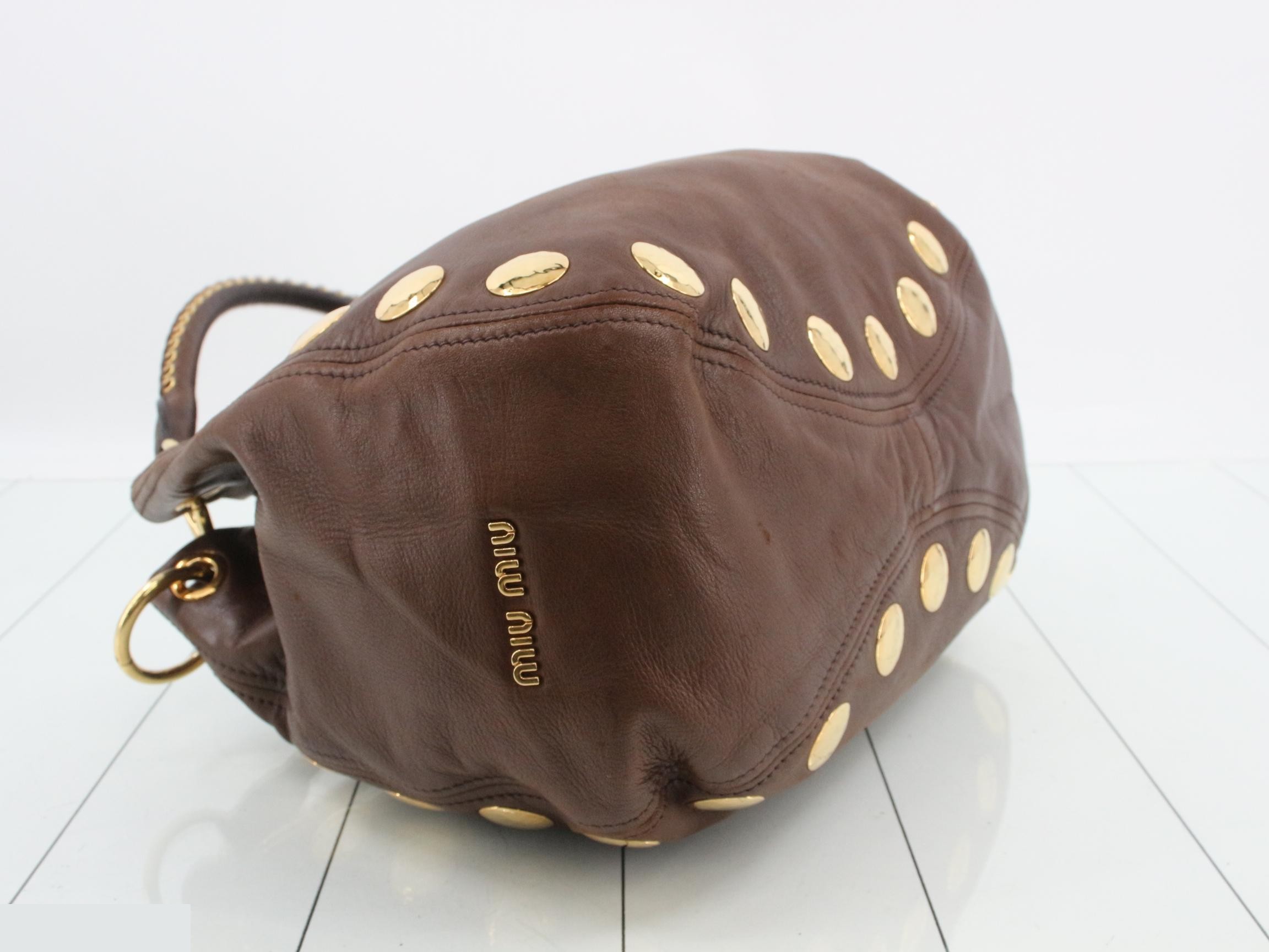Leather studded tote bag — view 5