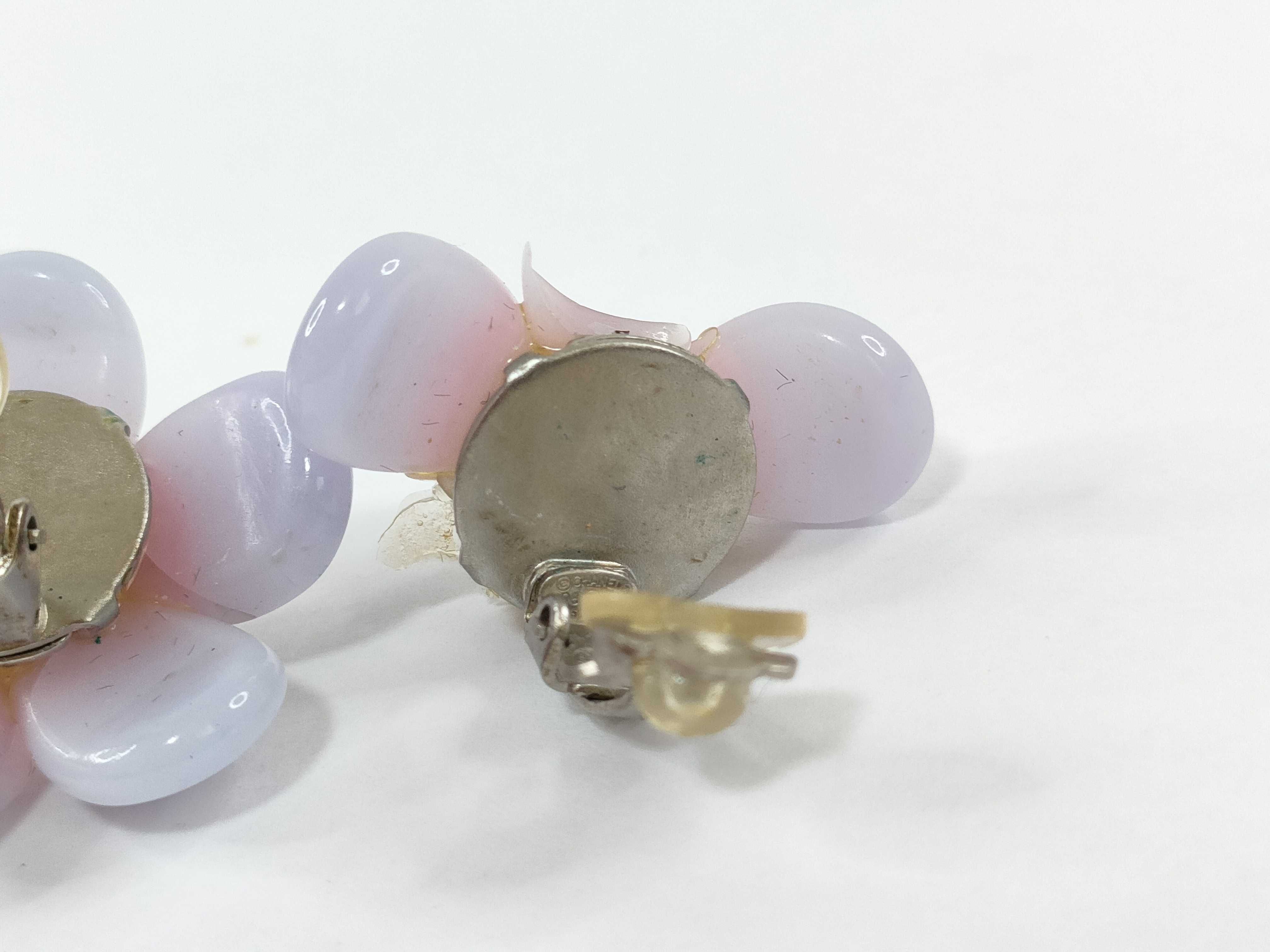 Flower Earrings, Purple — view 4