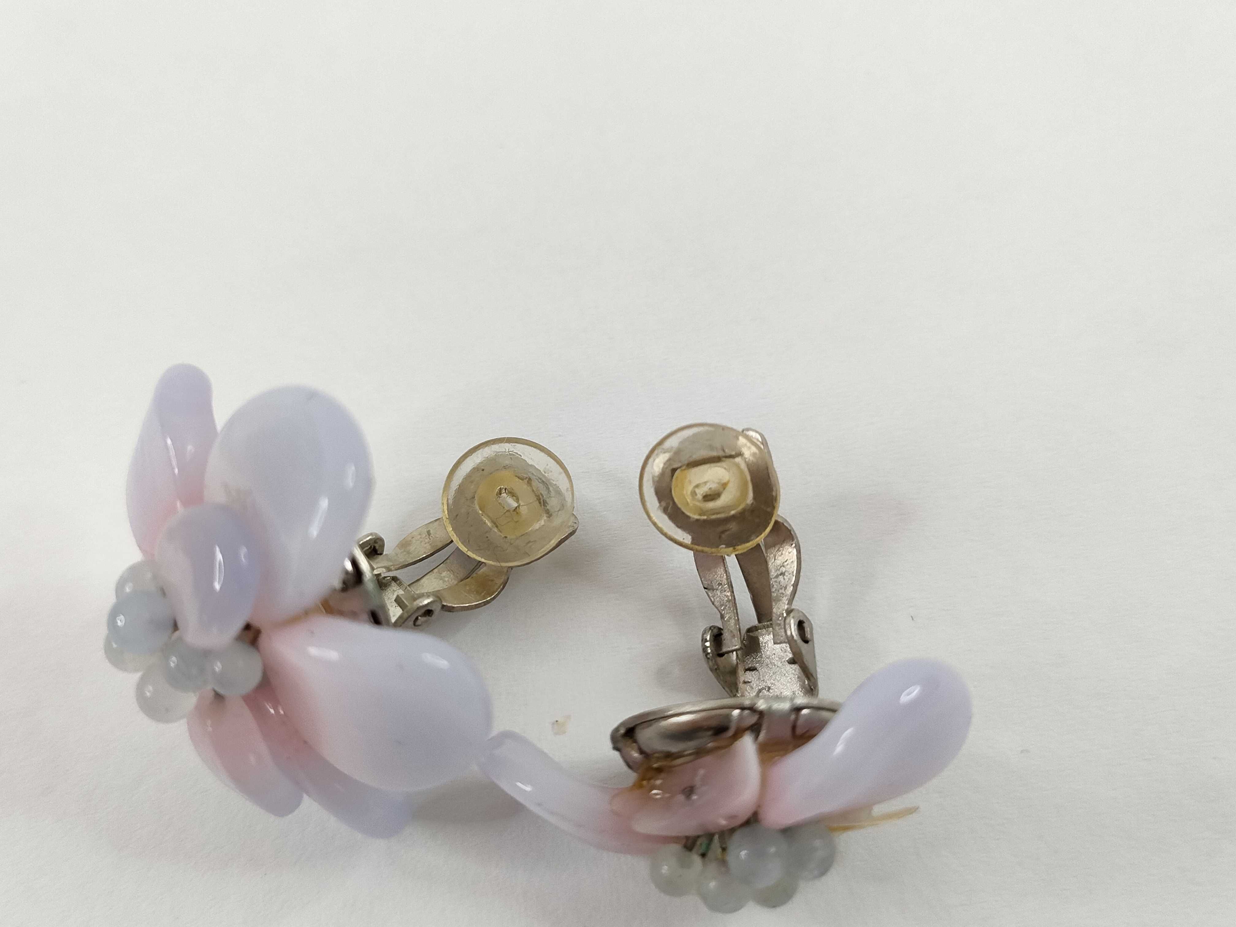 Flower Earrings, Purple — view 7