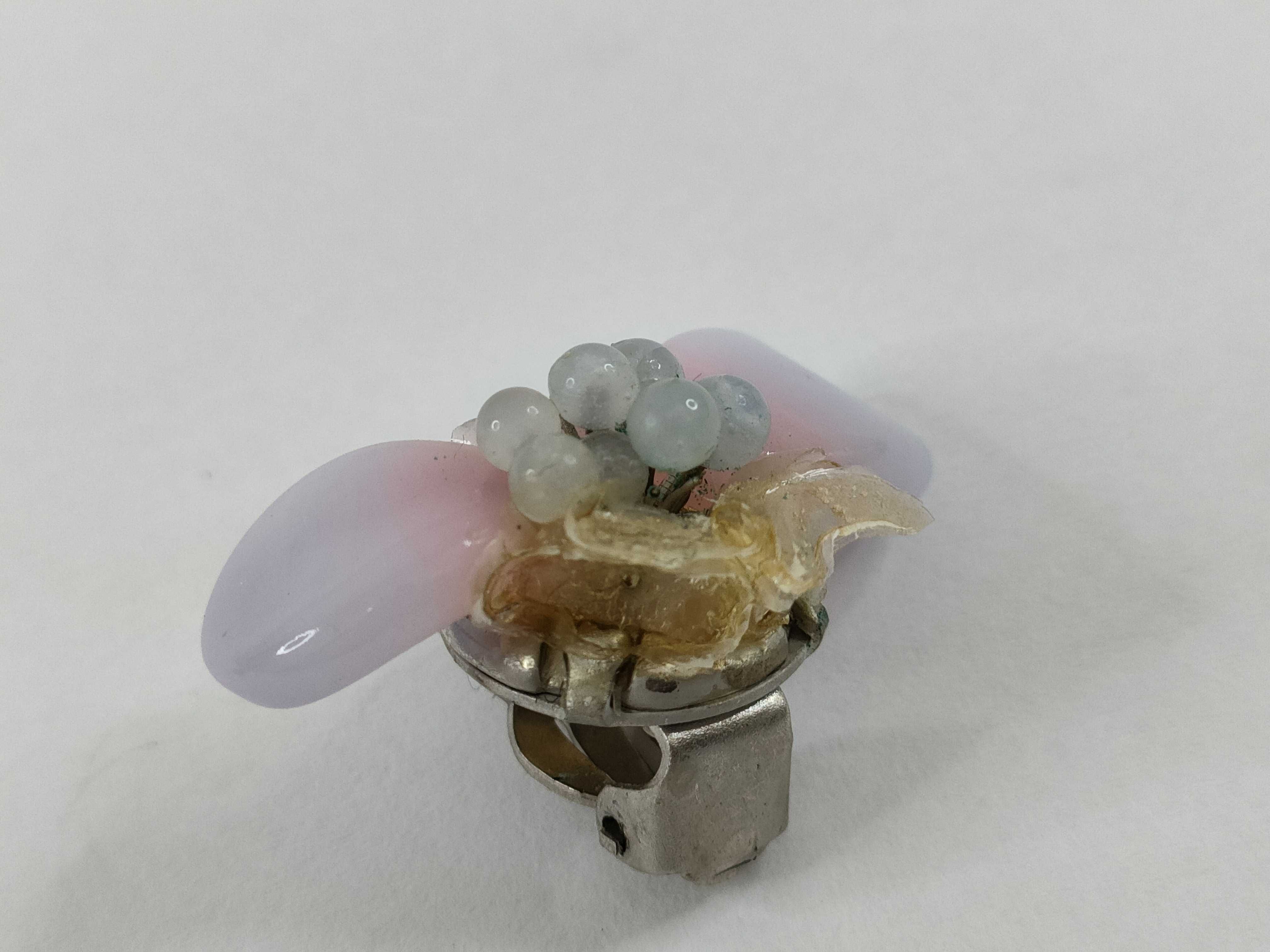 Flower Earrings, Purple — view 8